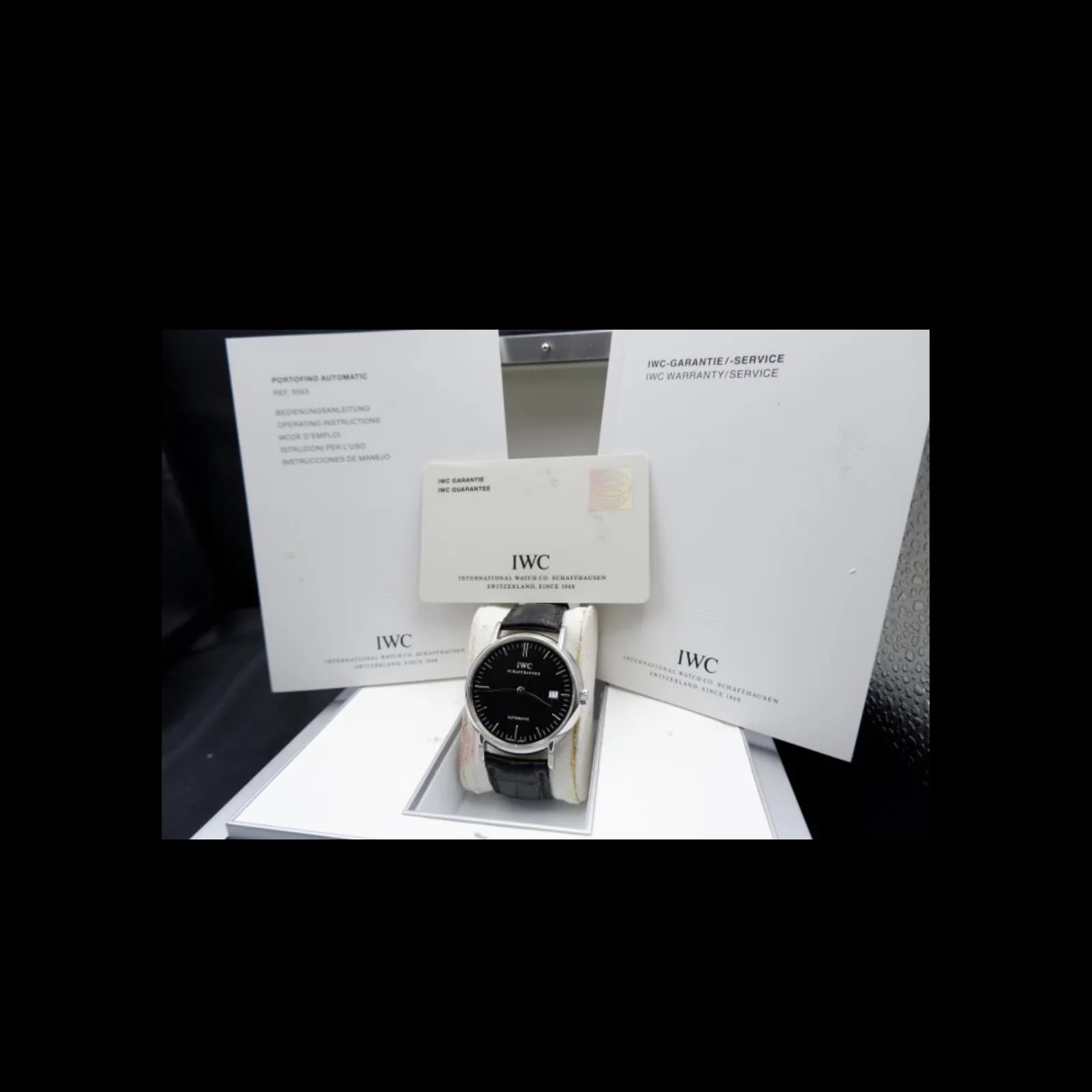 Thumb Portofino Automatic Stainless Steel / Black