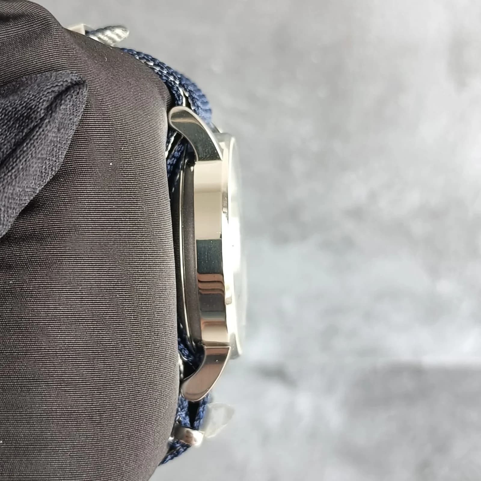 Thumb Everytime Swissmatic  Silver Dial Blue Nylon Strap
