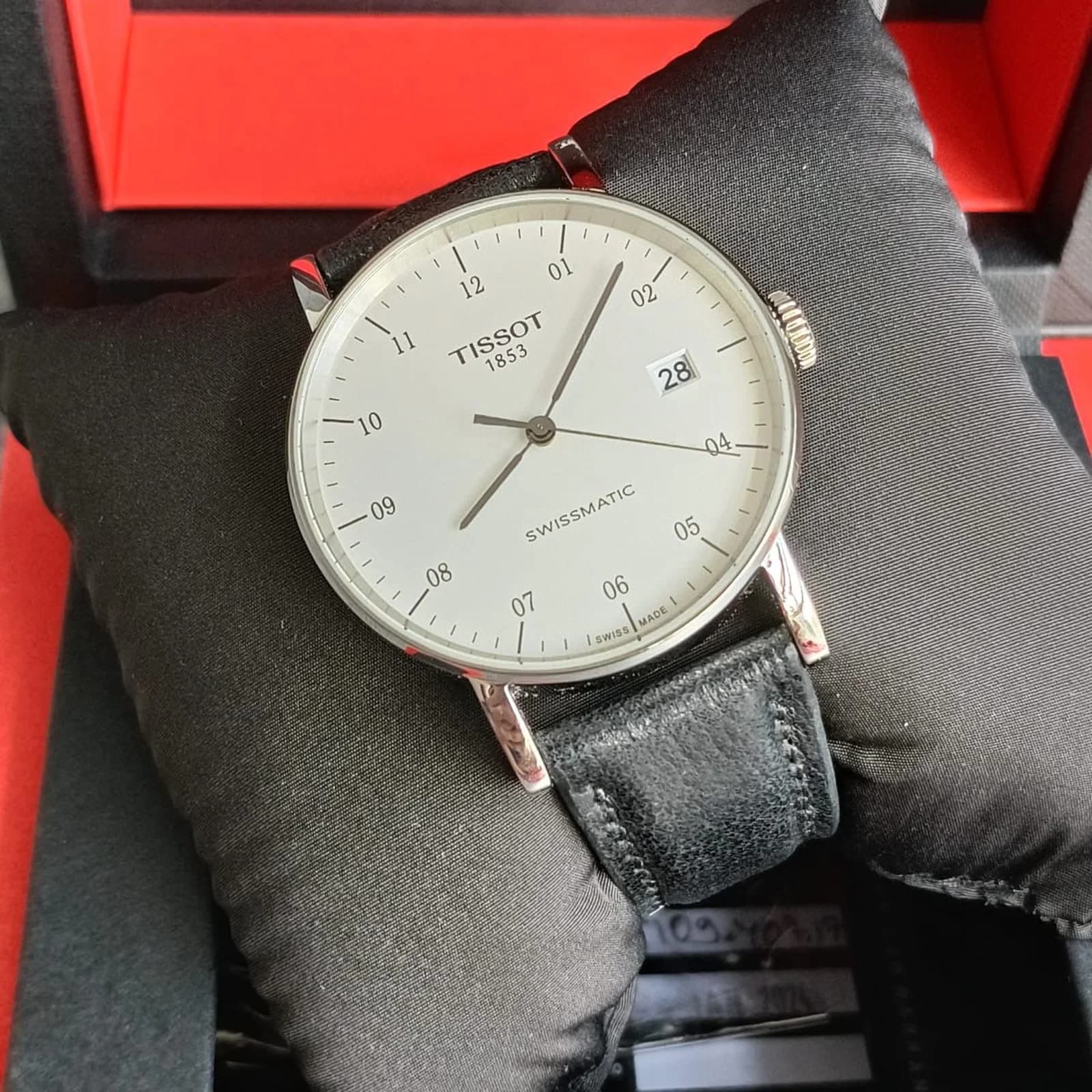 Thumb Everytime Swissmatic  Silver Dial Blue Nylon Strap
