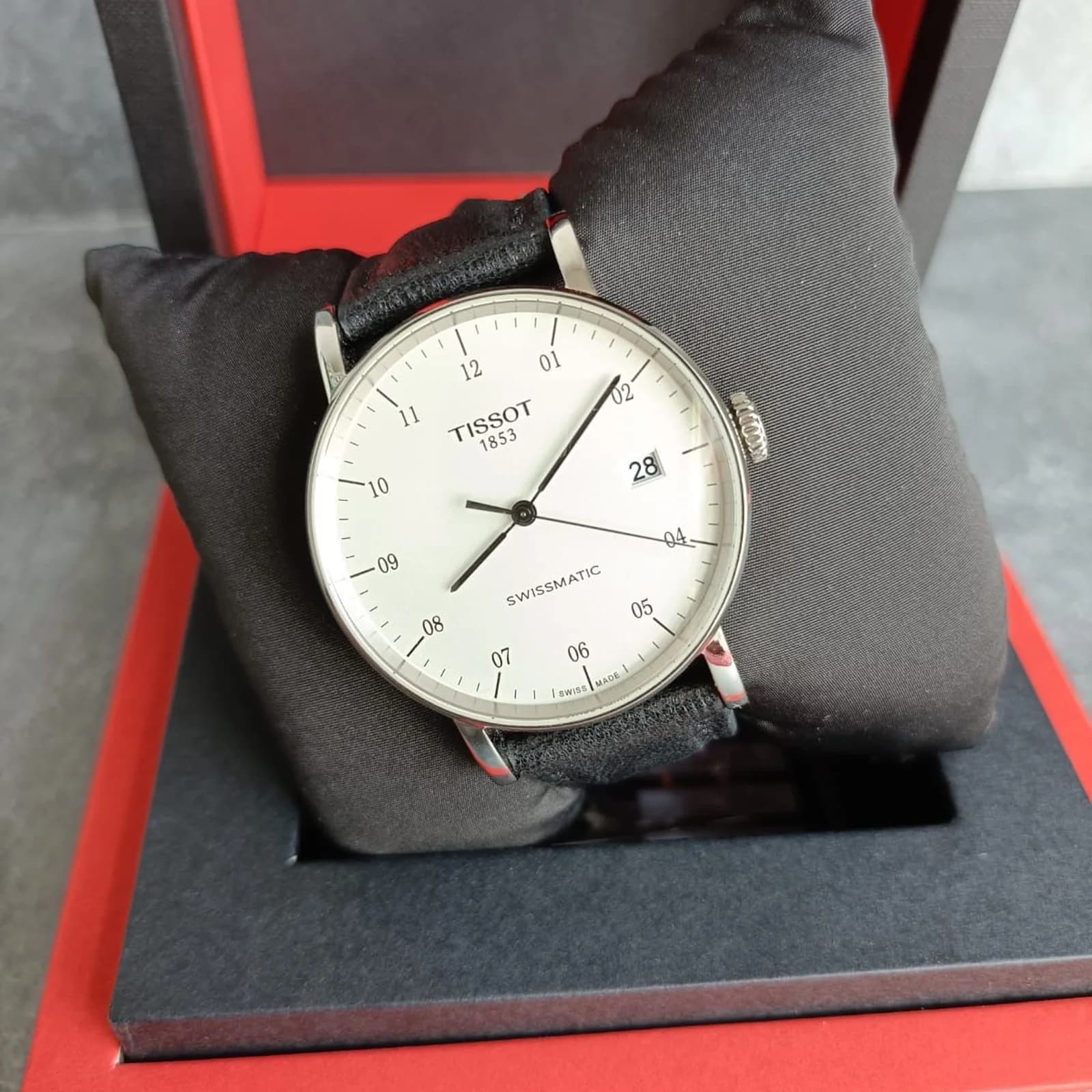 Thumb Everytime Swissmatic  Silver Dial Blue Nylon Strap