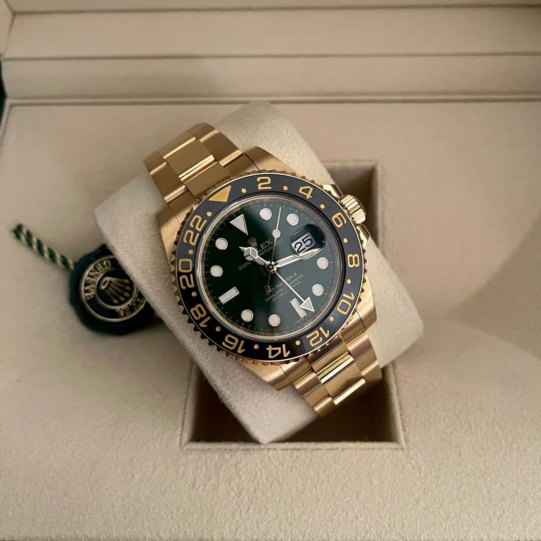 Thumb GMT-Master II Yellow Gold / LN / Green