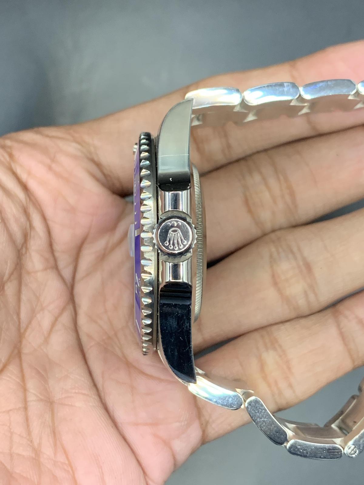 Thumb Submariner Date White Gold / Blue