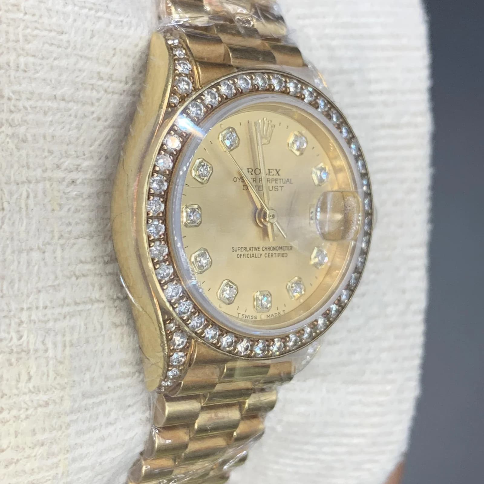 Thumb Datejust 26 Factory Diamond Bezel & Lugs Champagne Diamond