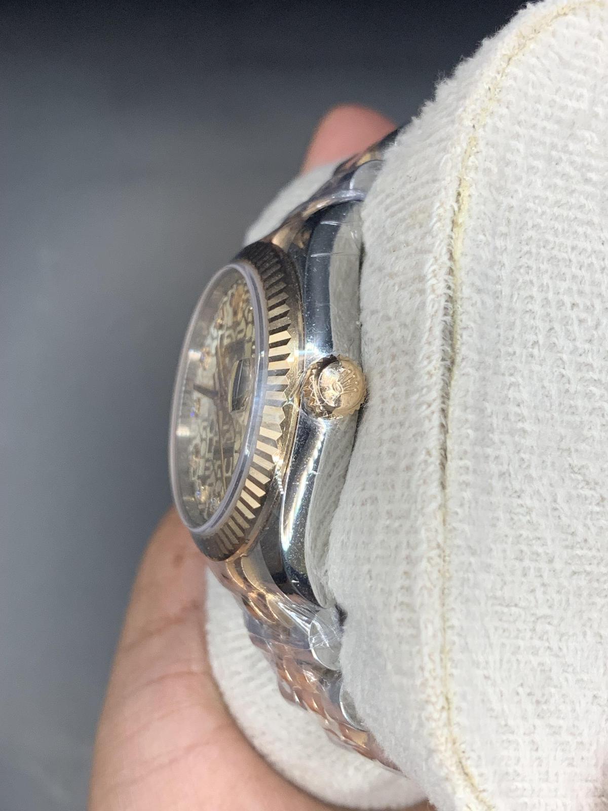 Thumb Datejust 31 Rolesor Everose Fluted / Jubilee / Pink Computer