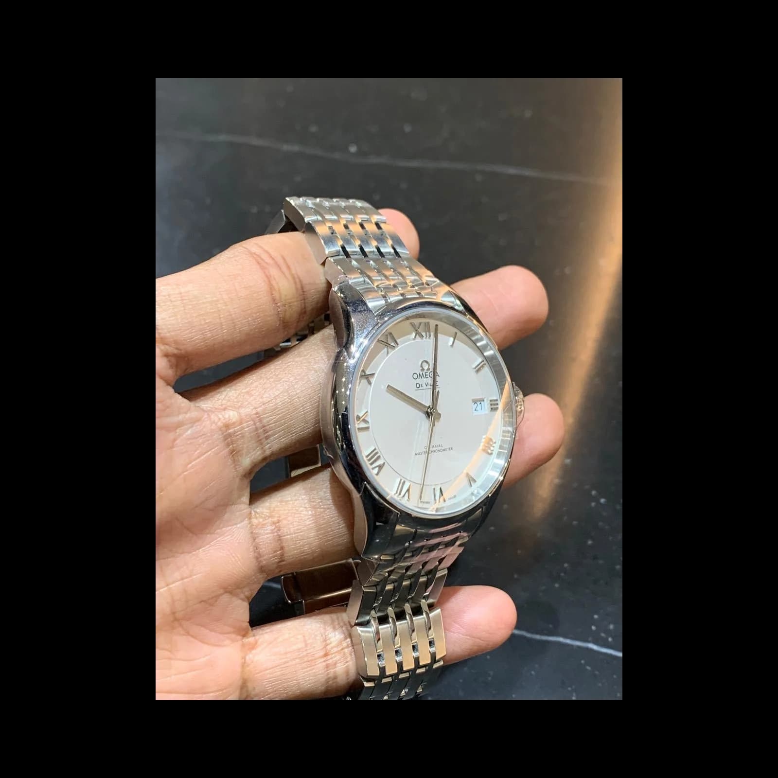Thumb De Ville Hour Vision Master Chronometer Stainless Steel / Silver / Bracelet
