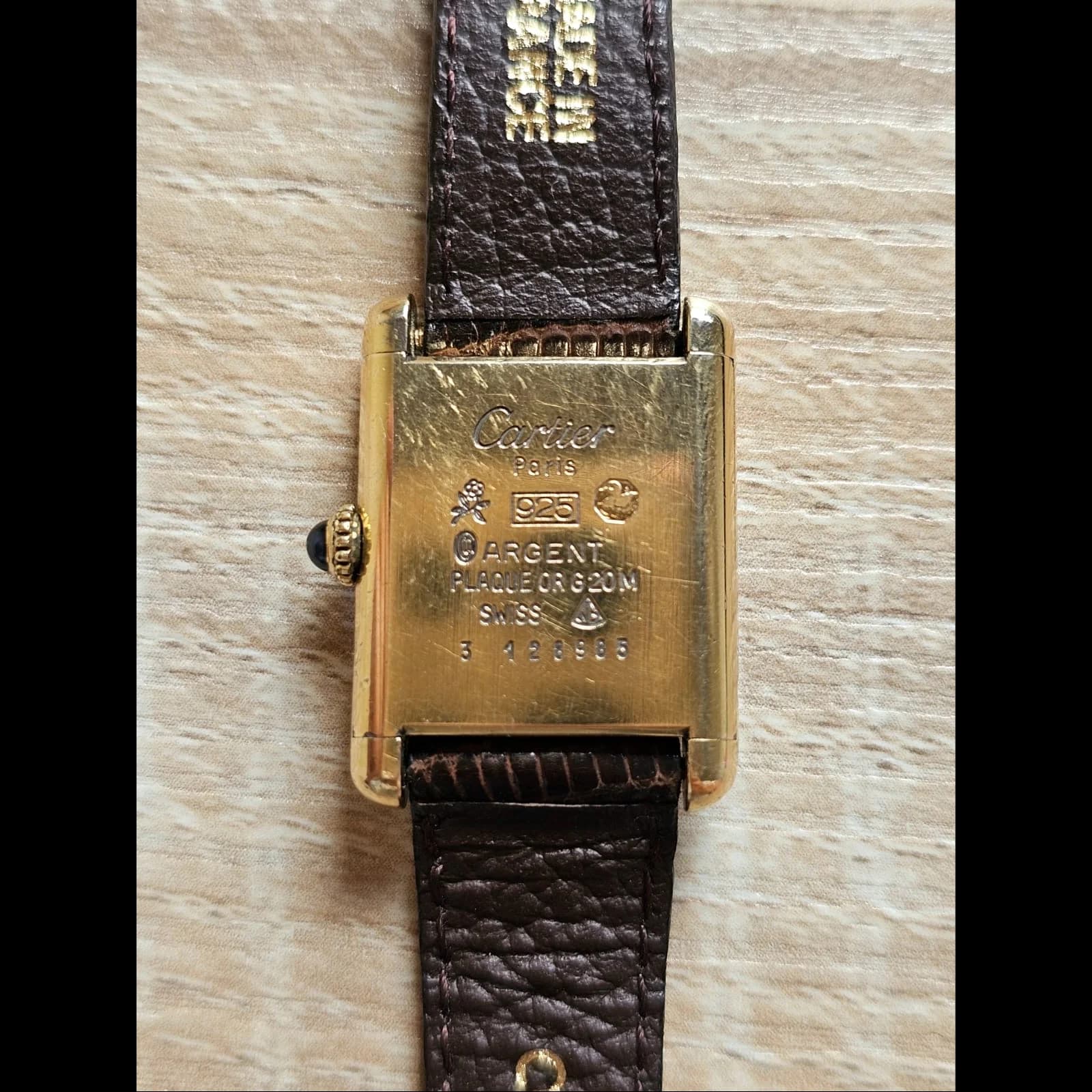 Thumb Must De C Tank Burgundy Brown Dial