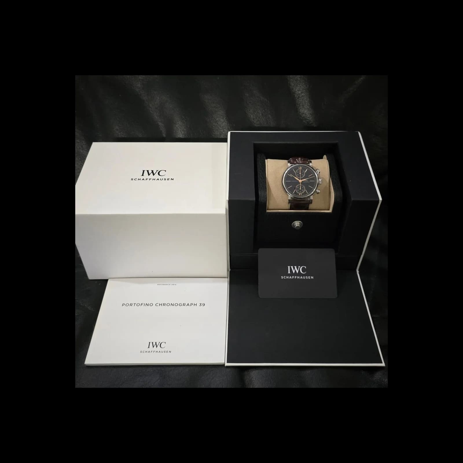 Thumb Portofino Chronograph 39 Stainless Steel / Black