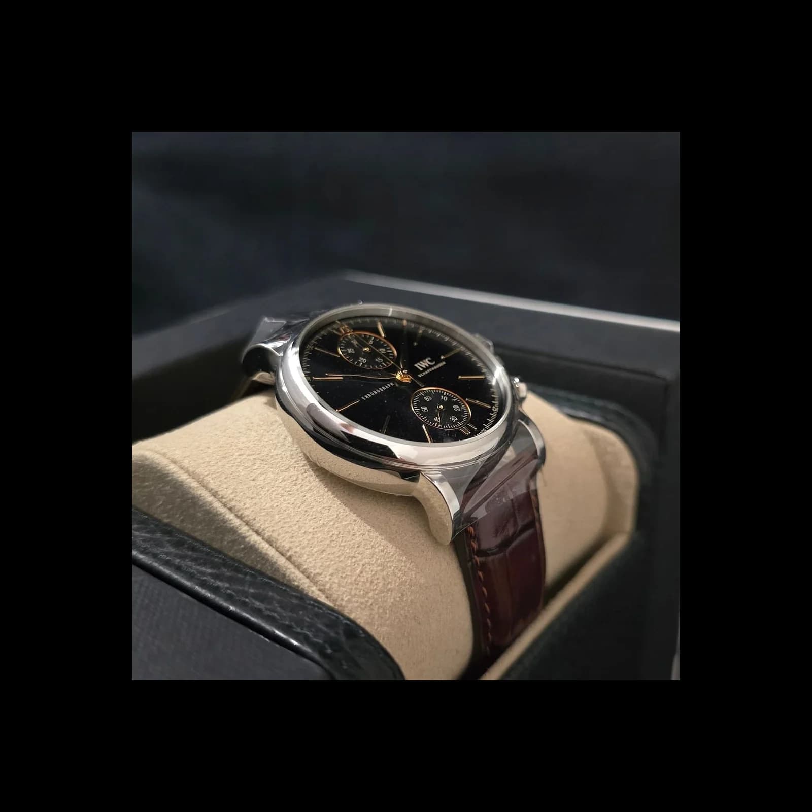 Thumb Portofino Chronograph 39 Stainless Steel / Black