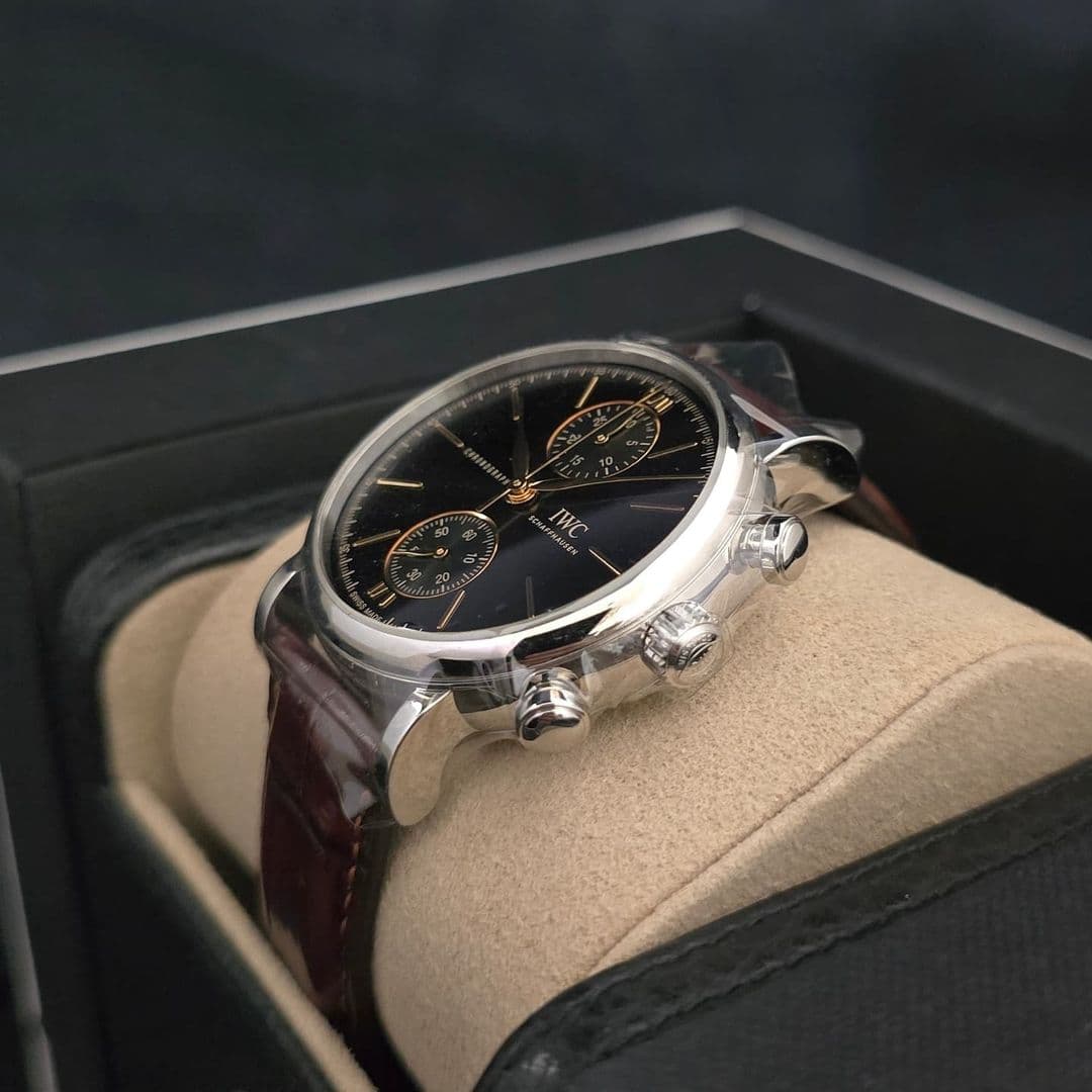 Thumb Portofino Chronograph 39 Stainless Steel / Black