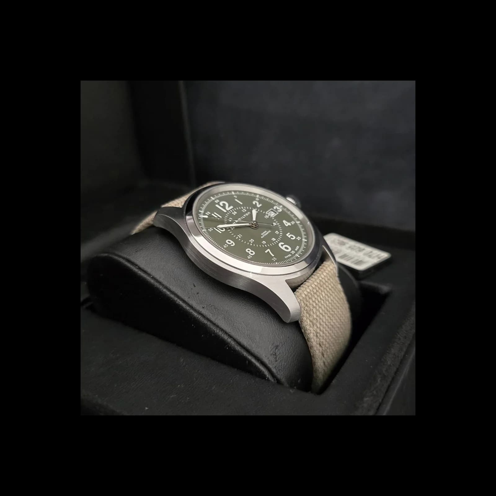 Thumb Khaki Field Auto 42 Stainless Steel / Green