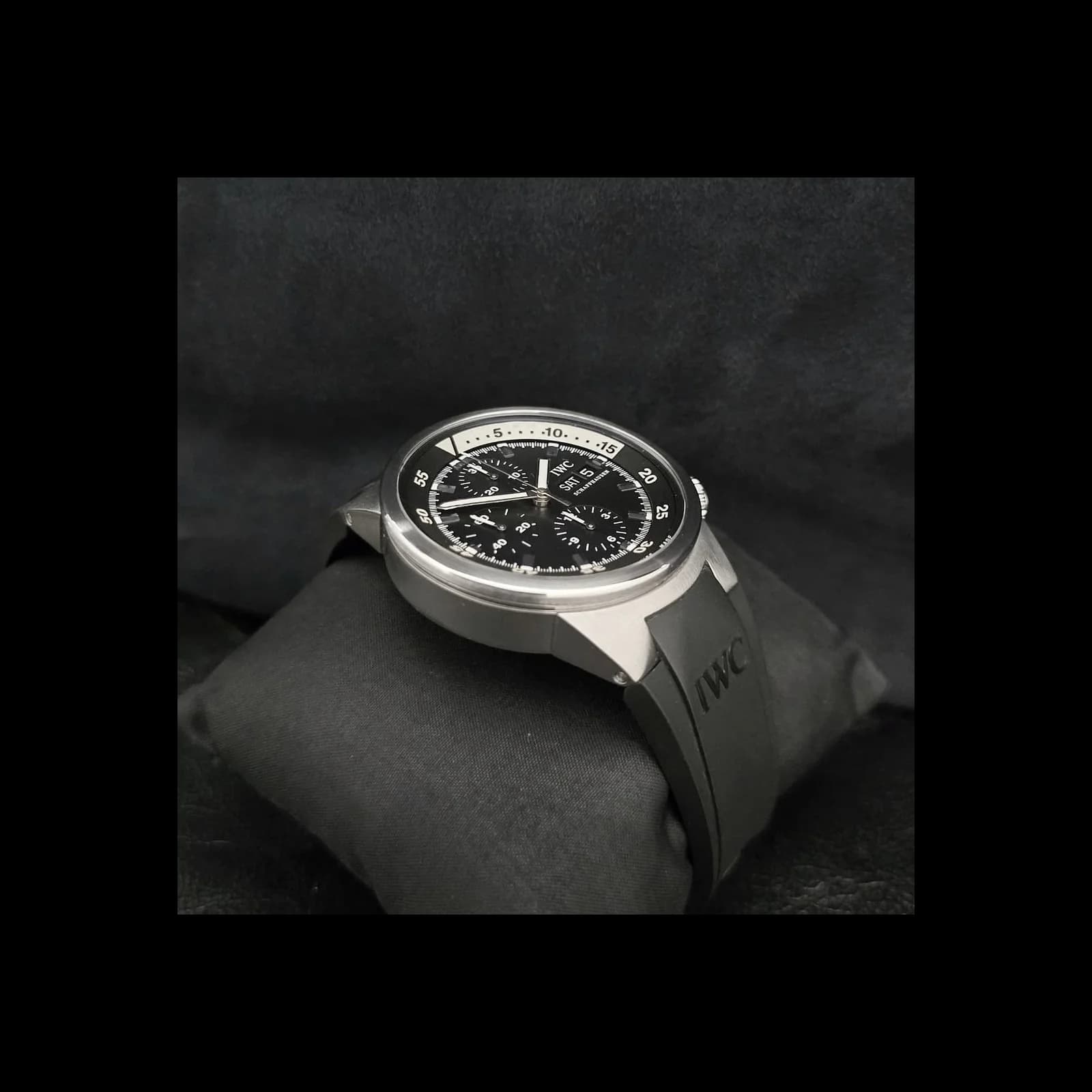 Thumb Aquatimer Chrono-Automatic Stainless Steel / Black / Bracelet