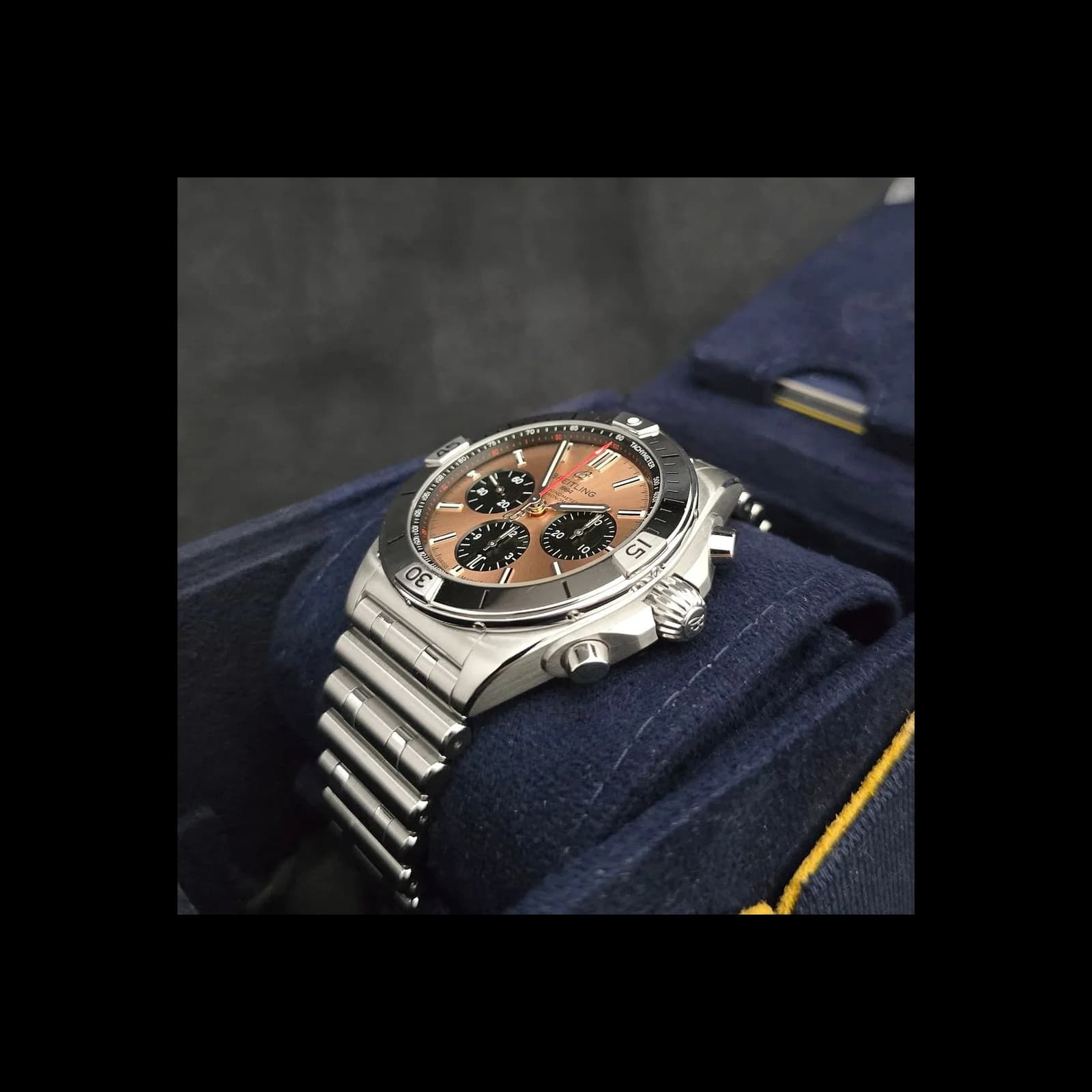 Thumb Chronomat B01 42 Stainless Steel / Copper / Rouleaux