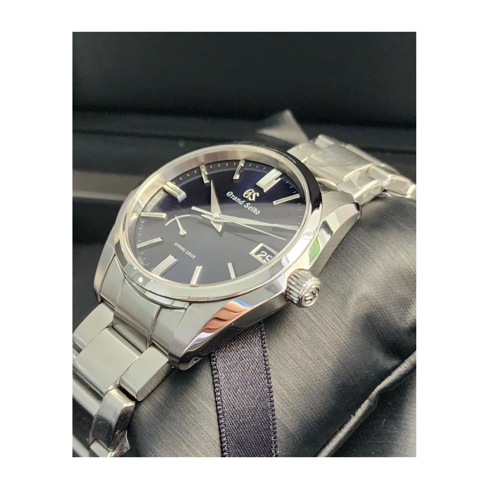 Thumb Spring Drive Stainless Steel / Blue / Bracelet