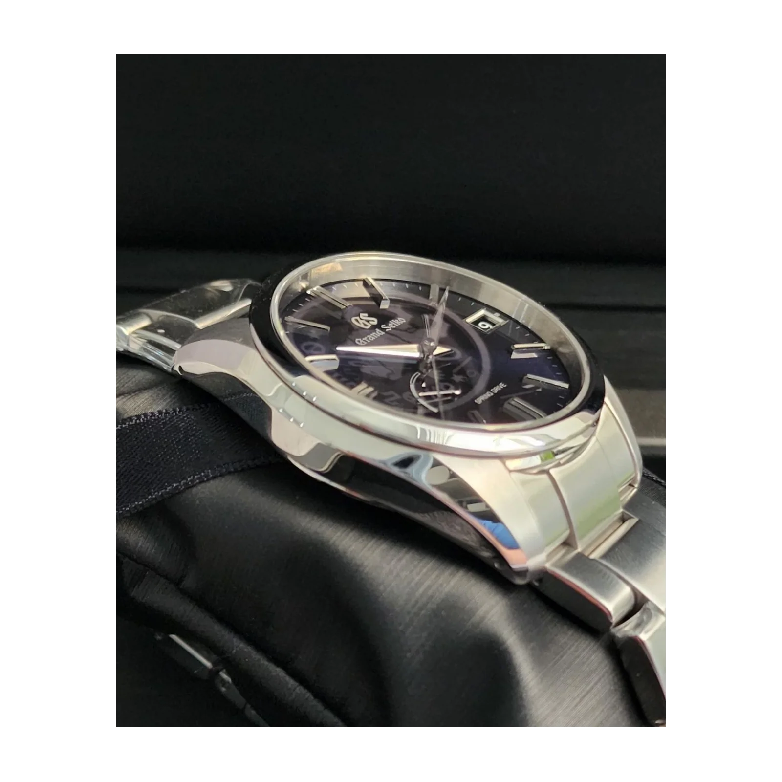 Thumb Spring Drive Stainless Steel / Blue / Bracelet