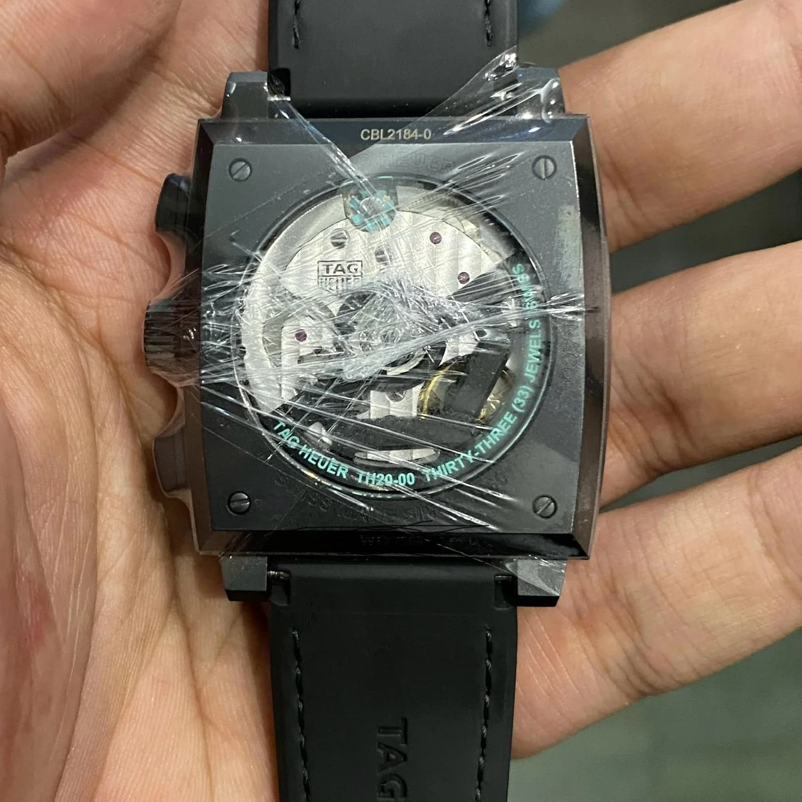 Thumb Monaco Calibre Heuer 02 Titanium DLC / Skeleton - Turquoise