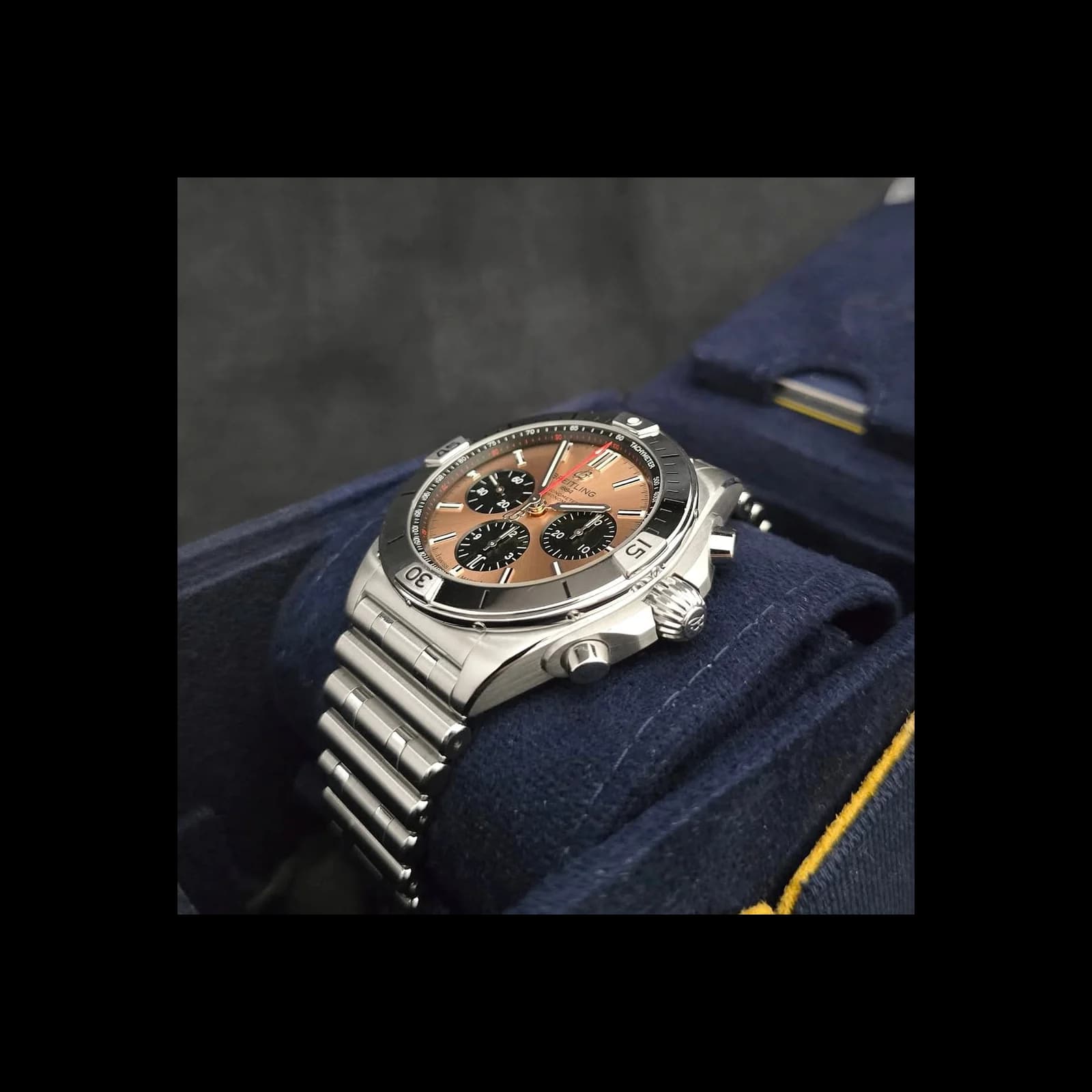Thumb Chronomat B01 42 Stainless Steel / Copper / Rouleaux