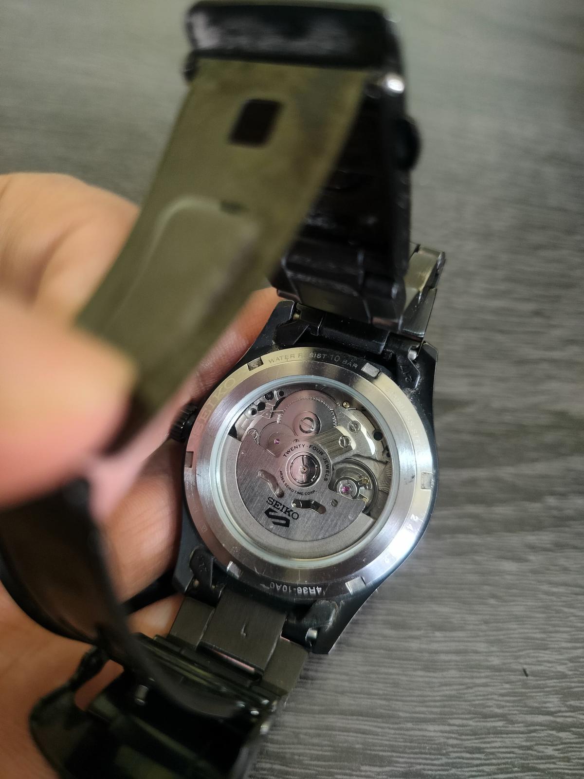 Thumb 5 Sports SRPJ09K1 Field Steet Style Automatic Men Black Stainless Steel