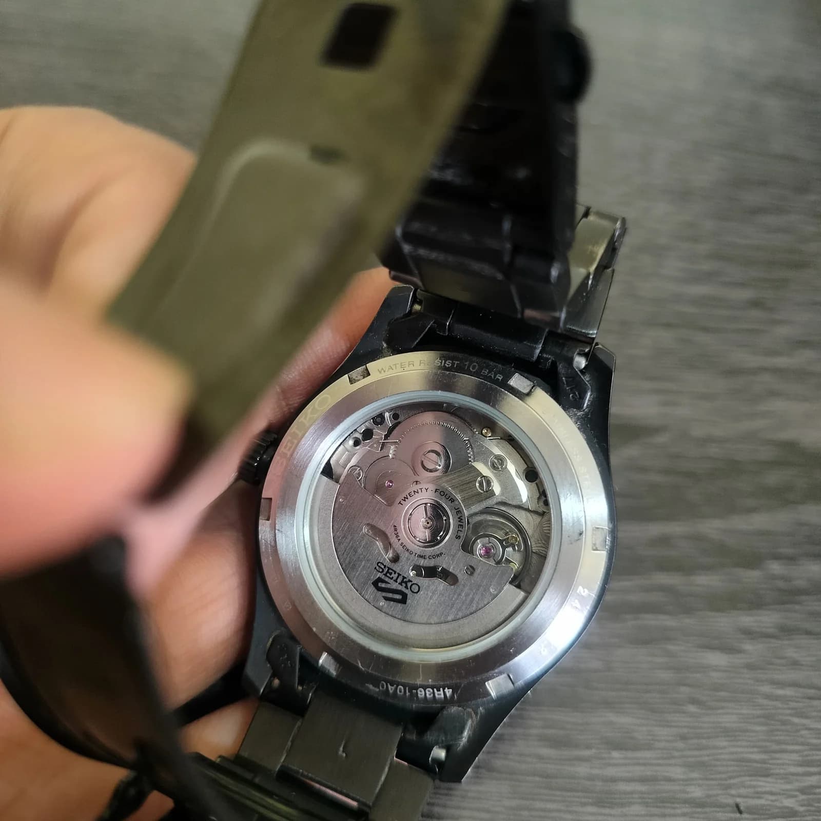 Thumb 5 Sports SRPJ09K1 Field Steet Style Automatic Men Black Stainless Steel