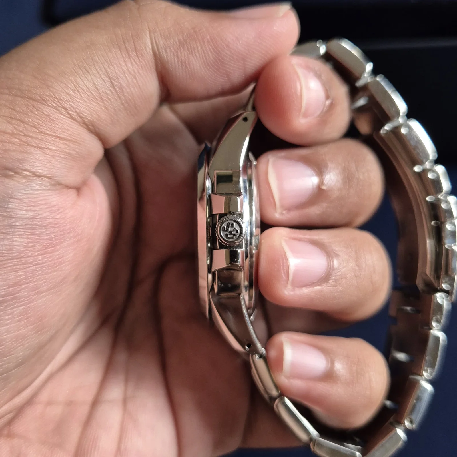 Thumb Hi-Beat Automatic Date SBGR029 Silver Stainless Steel