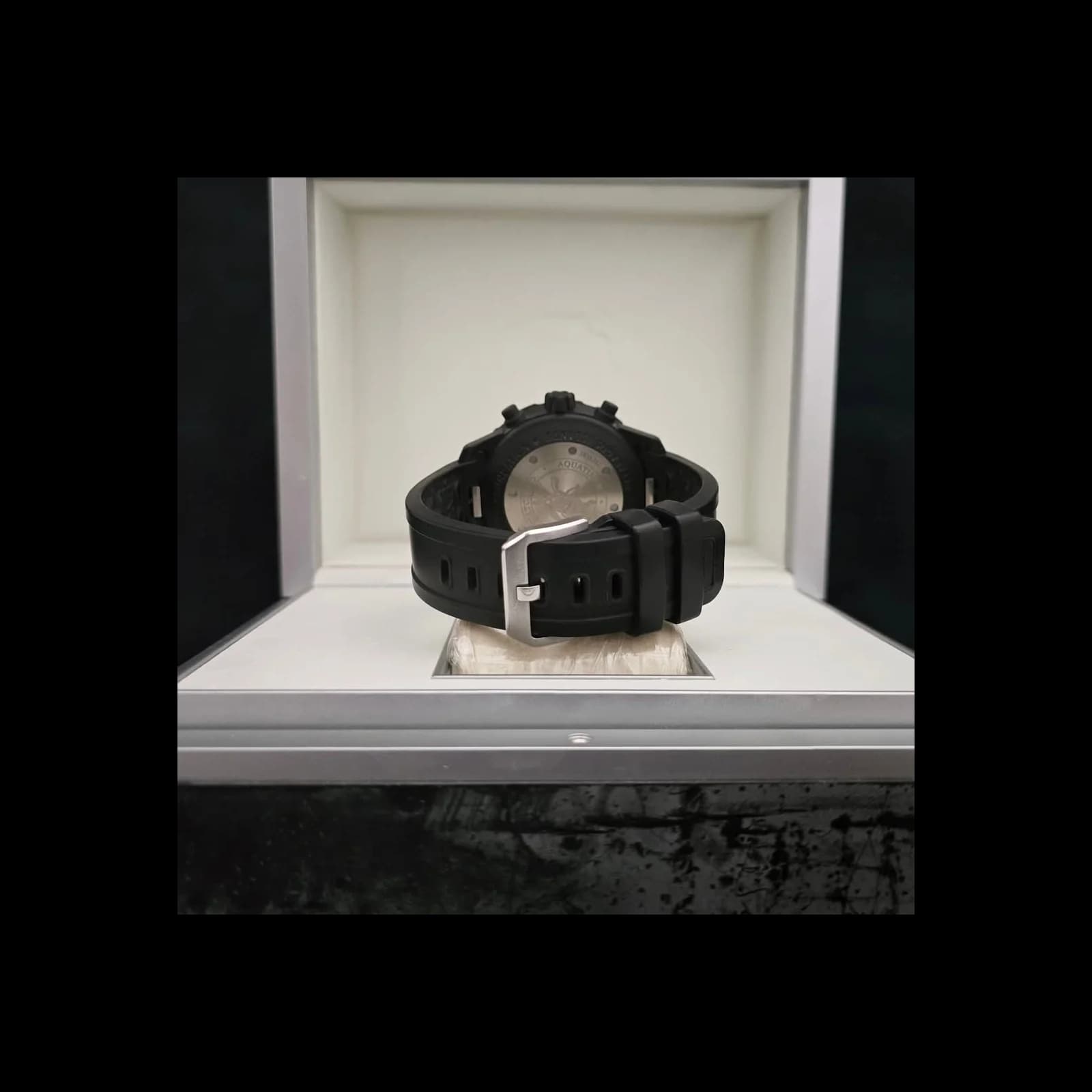 Thumb Aquatimer Chronograph Stainless Steel / Black / Rubber / Galapagos Islands