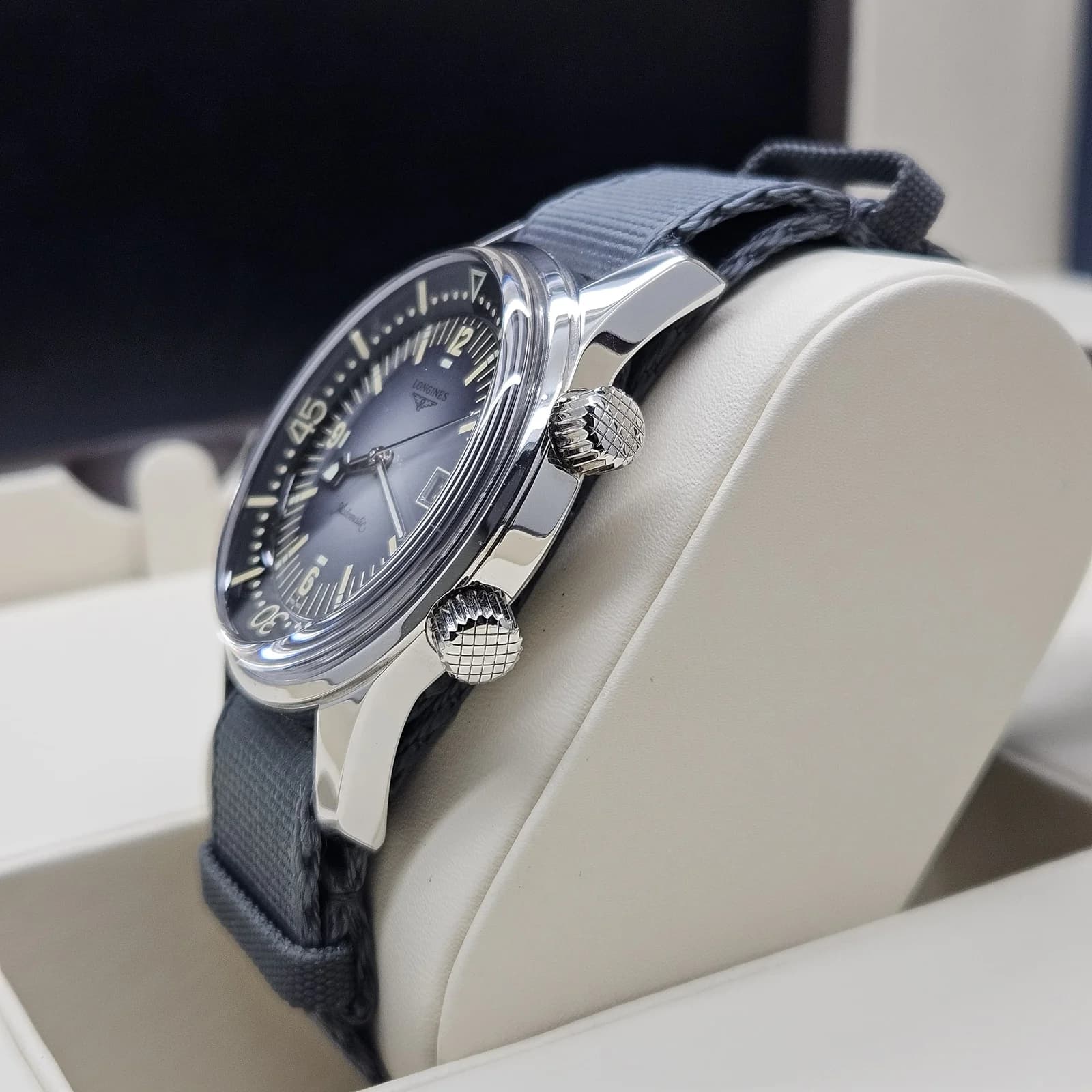 Thumb Legend Diver Date Stainless Steel / Grey