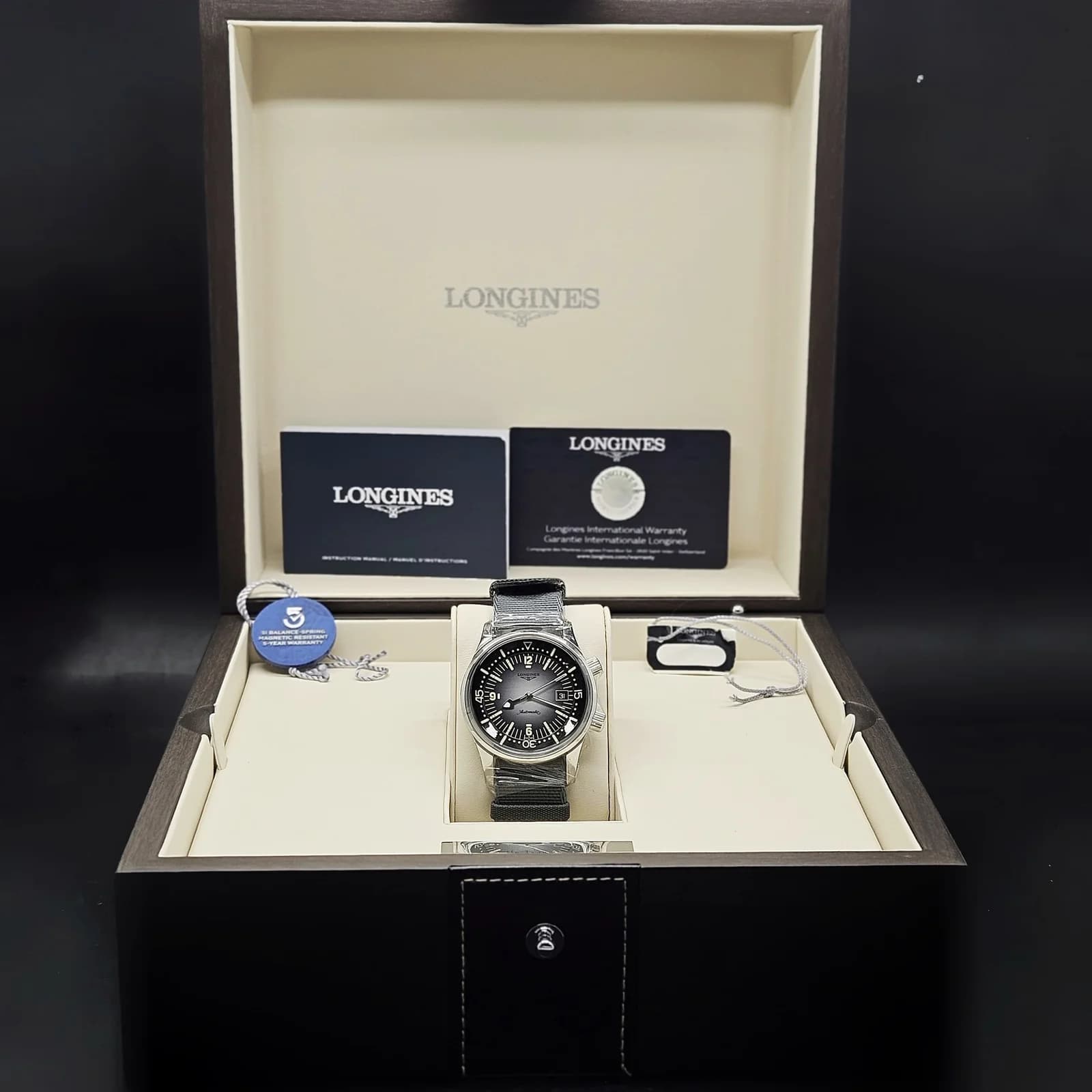 Thumb Legend Diver Date Stainless Steel / Grey