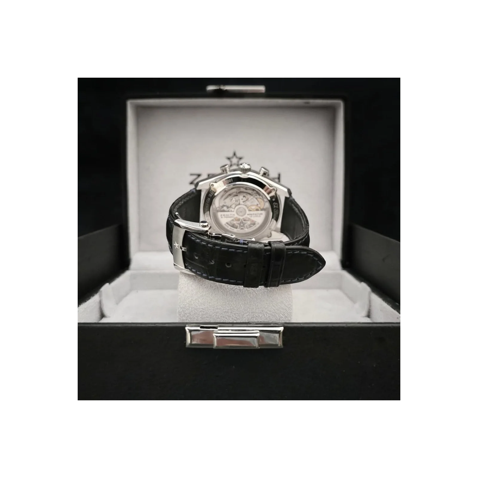 Thumb El Primero Chronomaster Open Stainless Steel / Blue / Alligator