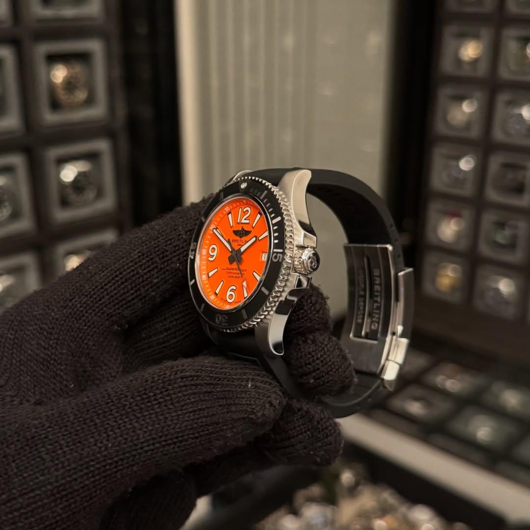 Thumb Superocean 42 Stainless Steel / Orange / Rubber / Folding
