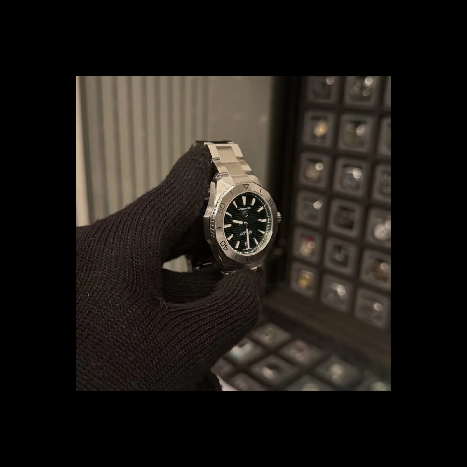 Thumb Aquaracer Professional 200 Automatic 40 Stainless Steel / Green