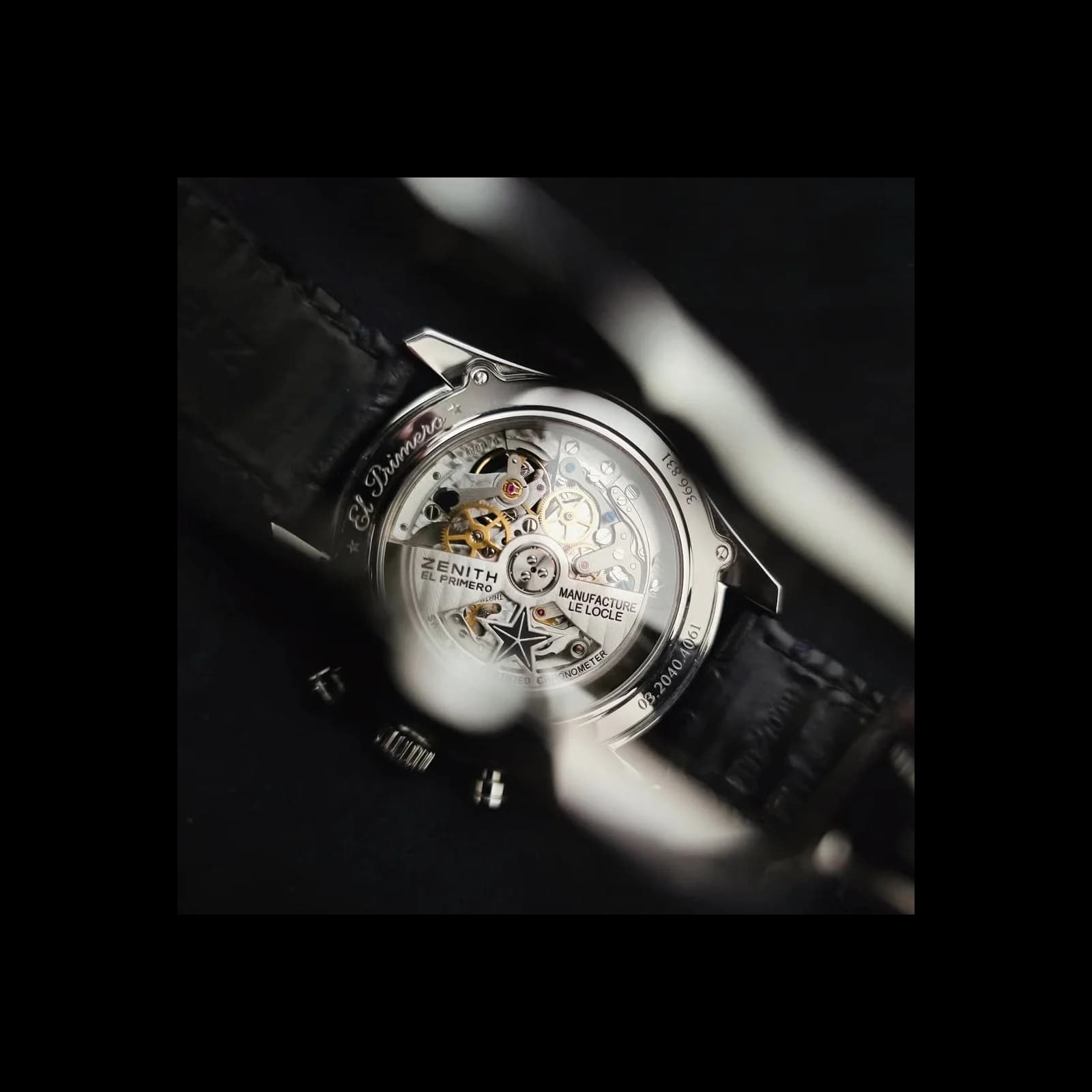 Thumb El Primero Chronomaster Open Stainless Steel / Blue 1969 / Alligator