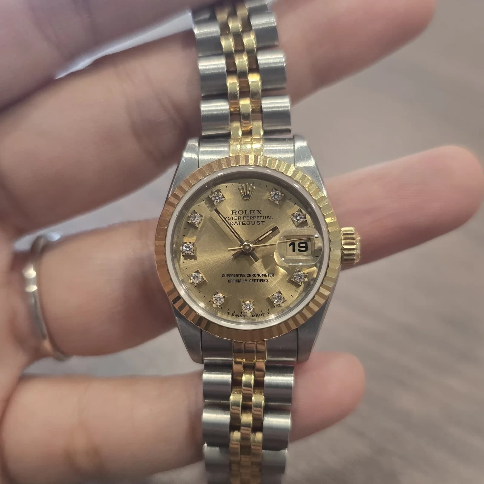 Thumb Lady-Datejust 26 Two Tone Yellow Gold / Jubilee / Champagne / Diamond