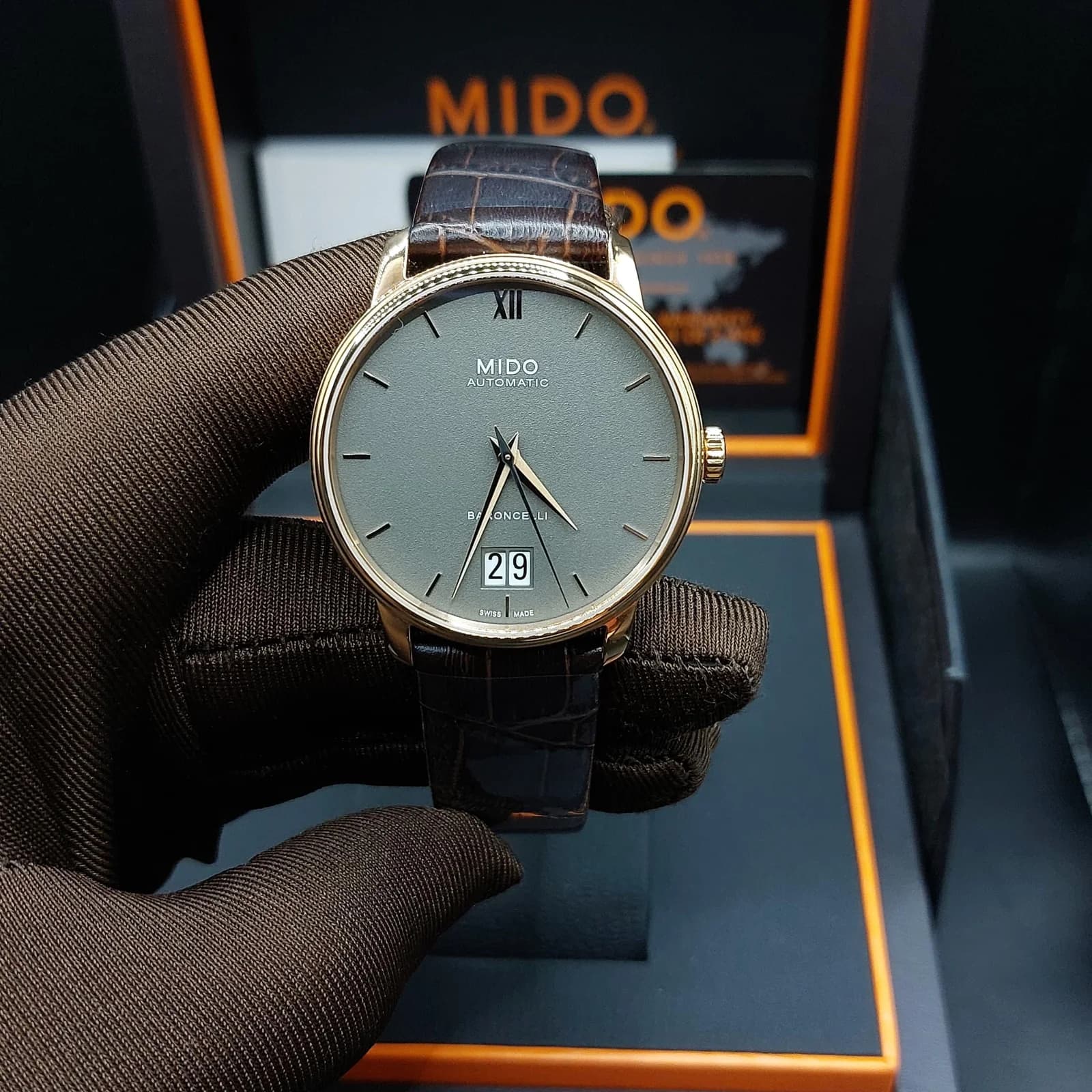 Thumb Baroncelli Big Date Rose Gold / Grey