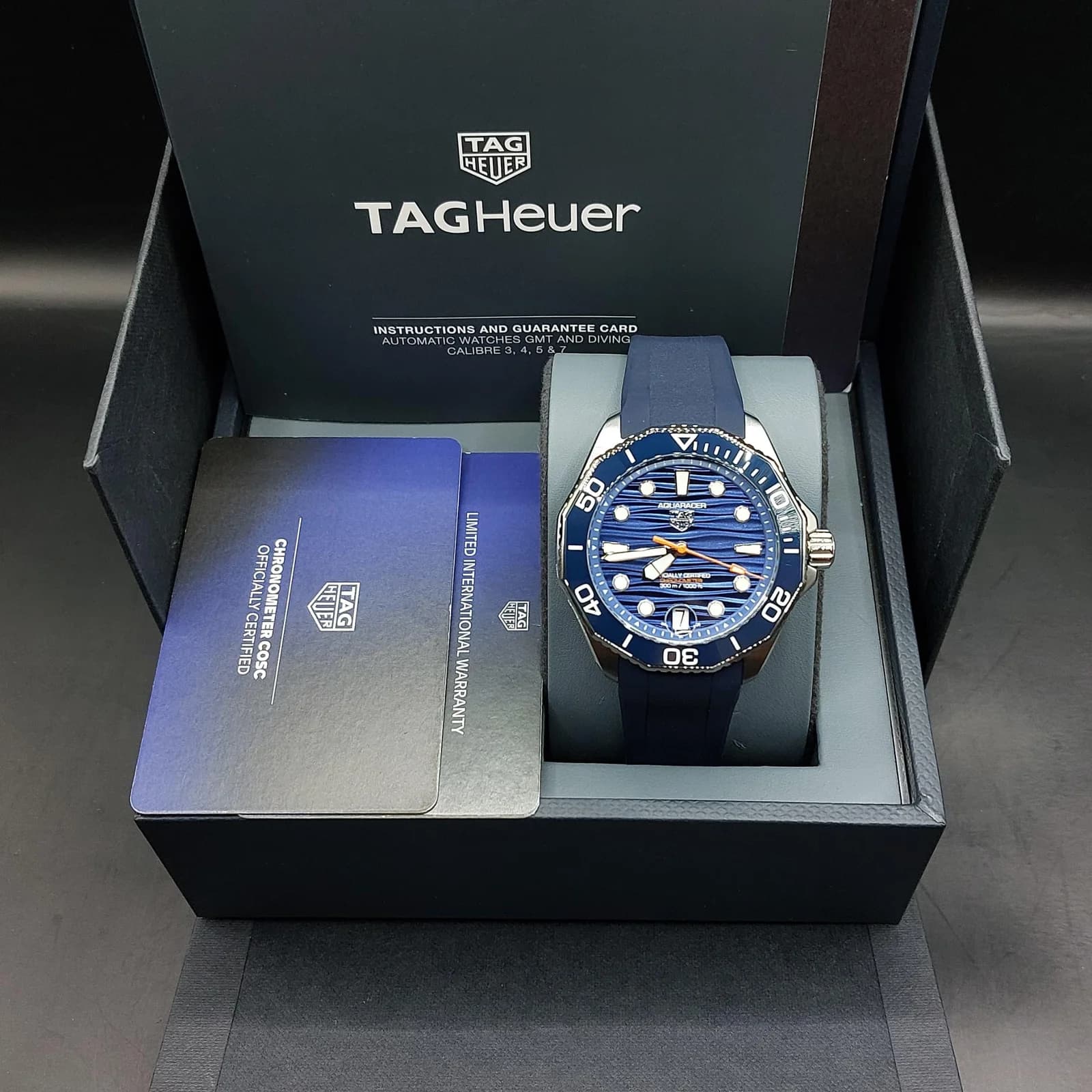 Thumb Aquaracer Professional 300 Blue Stainless Steel / Rubber