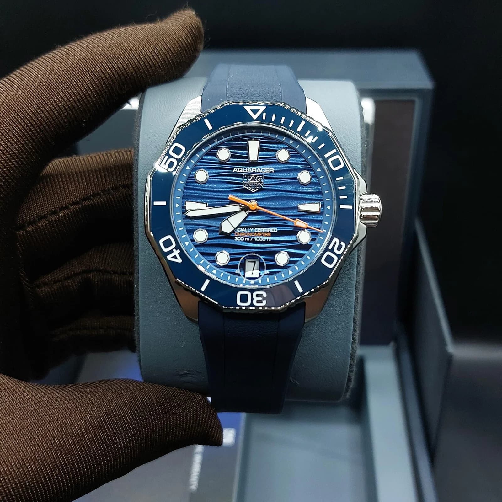 Thumb Aquaracer Professional 300 Blue Stainless Steel / Rubber