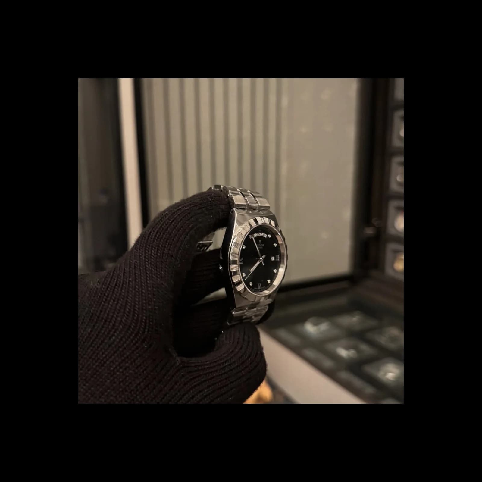 Thumb Royal Day-Date 41 Stainless Steel / Black - Diamond