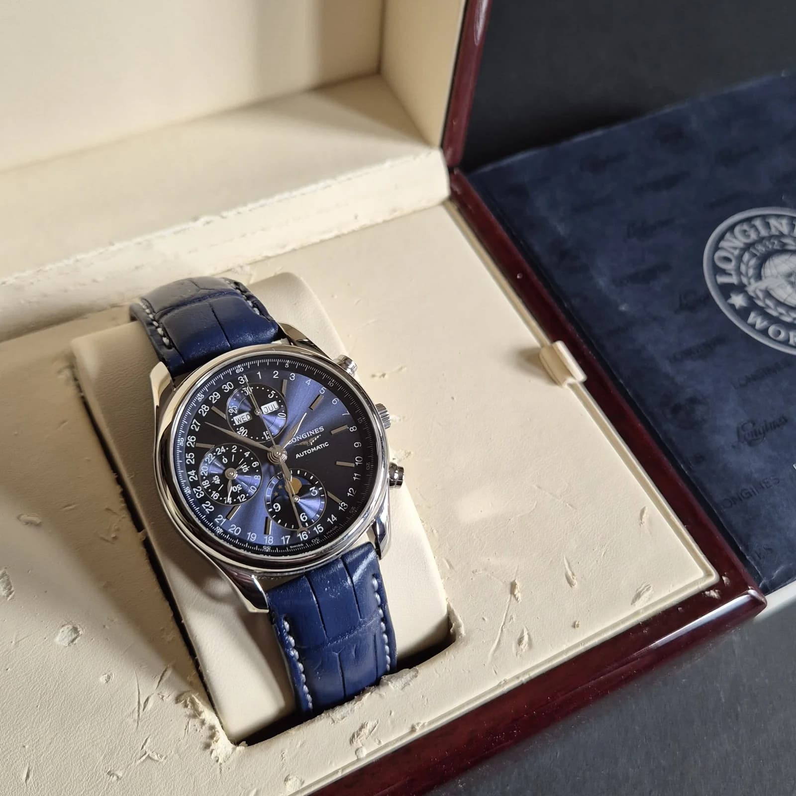 Thumb Master Collection 40 Chronograph Calendar Stainless Steel / Blue / Bracelet