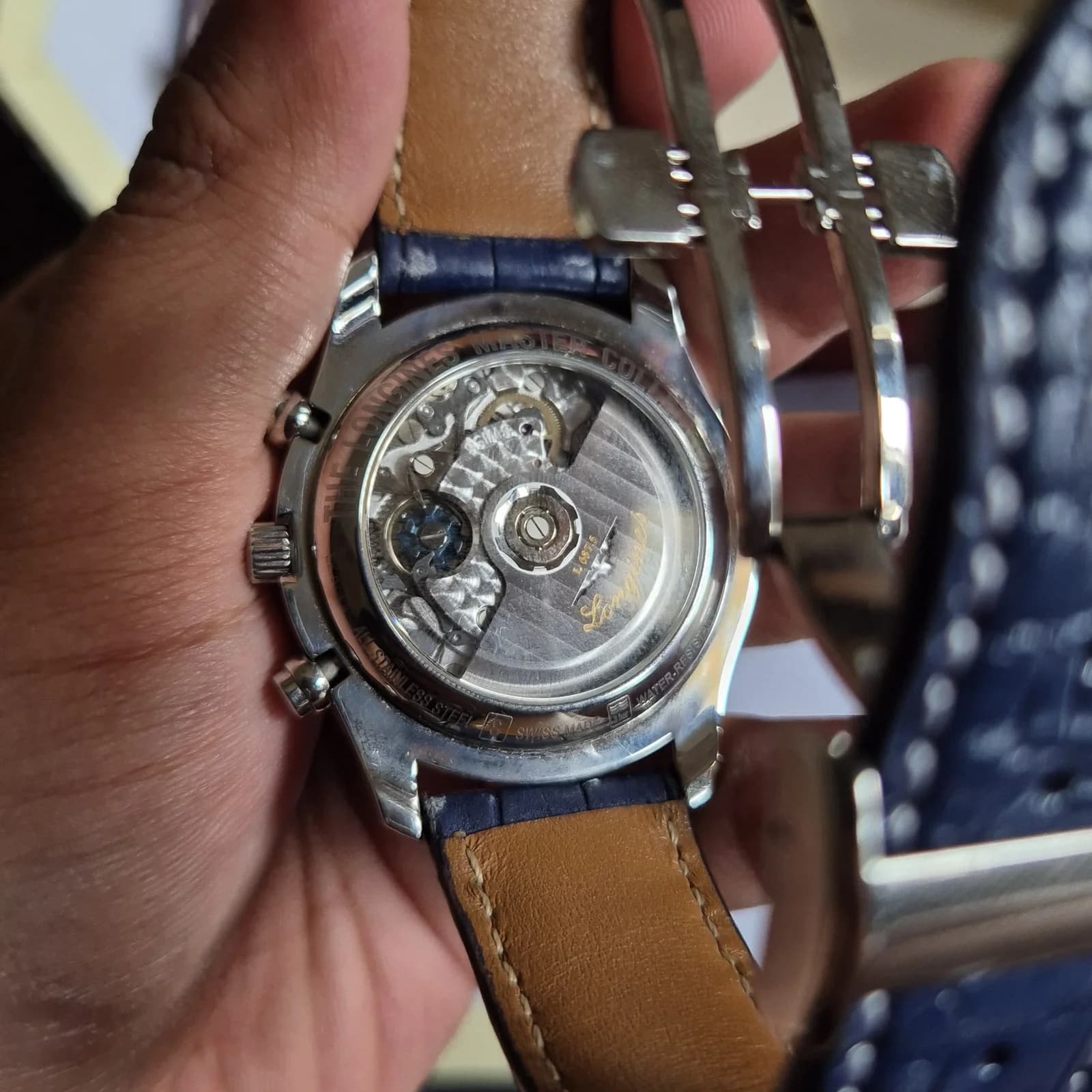 Thumb Master Collection 40 Chronograph Calendar Stainless Steel / Blue / Bracelet