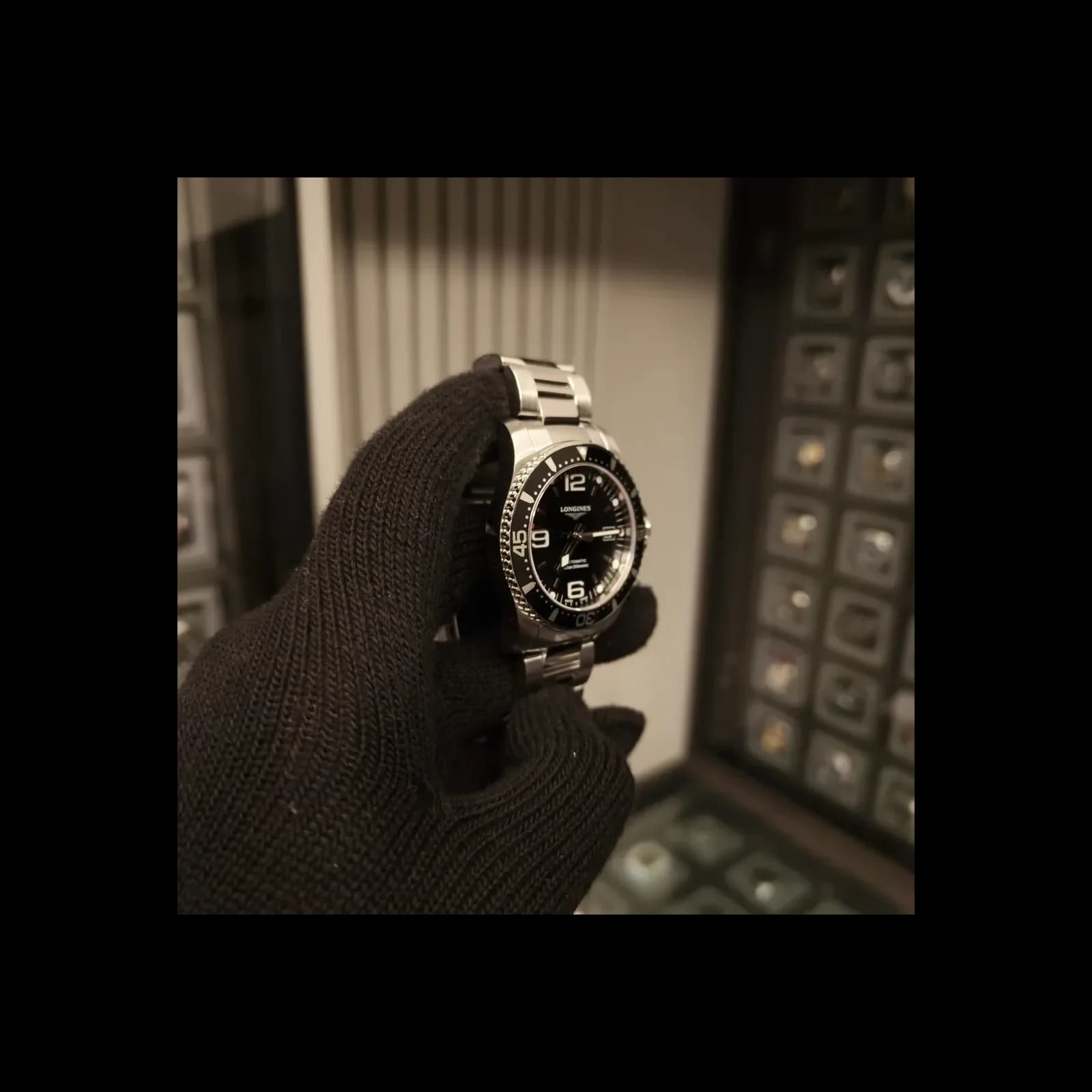 Thumb HydroConquest 41 Automatic Stainless Steel / Black / Bracelet