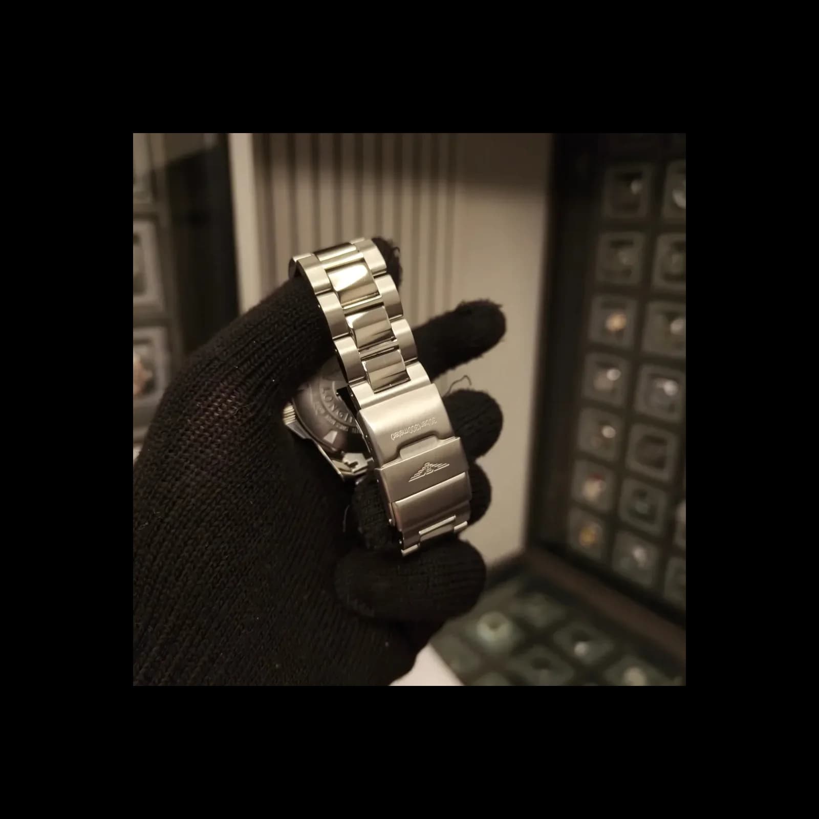 Thumb HydroConquest 41 Automatic Stainless Steel / Black / Bracelet