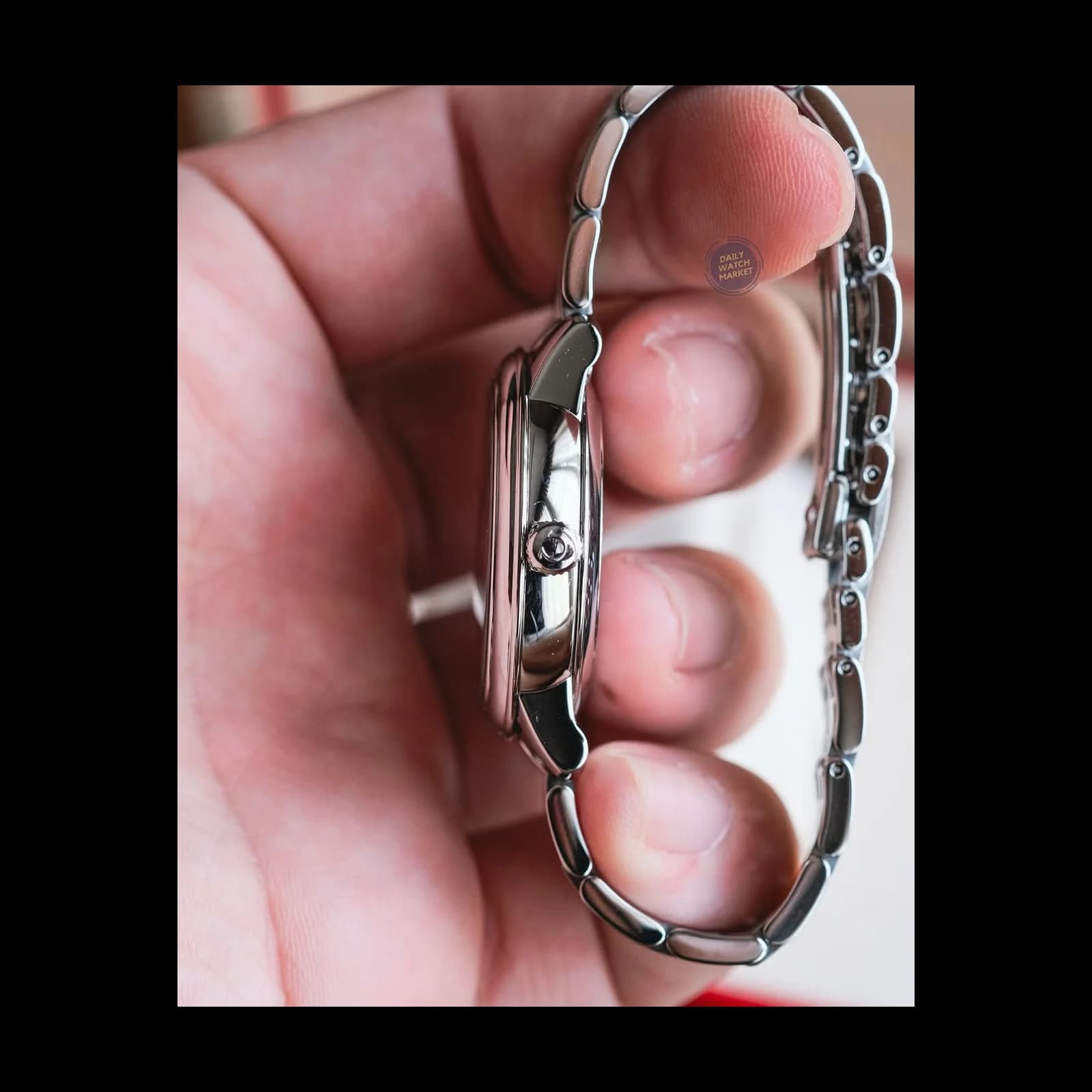 Thumb De Ville Prestige Co-Axial 32.7 Stainless Steel / Vintage Silk Silver / Bracelet