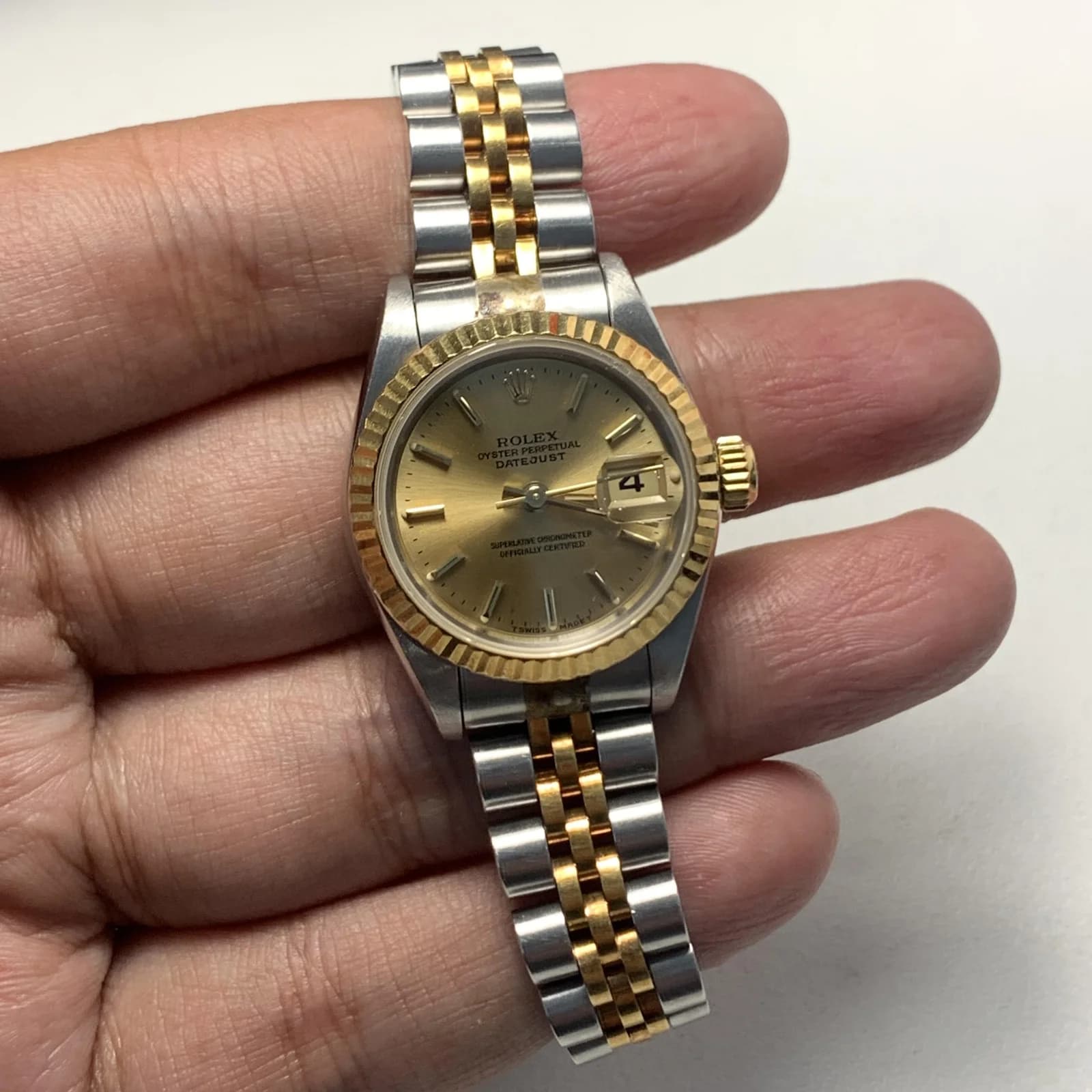 Thumb Lady-Datejust 26 Two Tone Yellow Gold / Jubilee / Champagne / Diamond