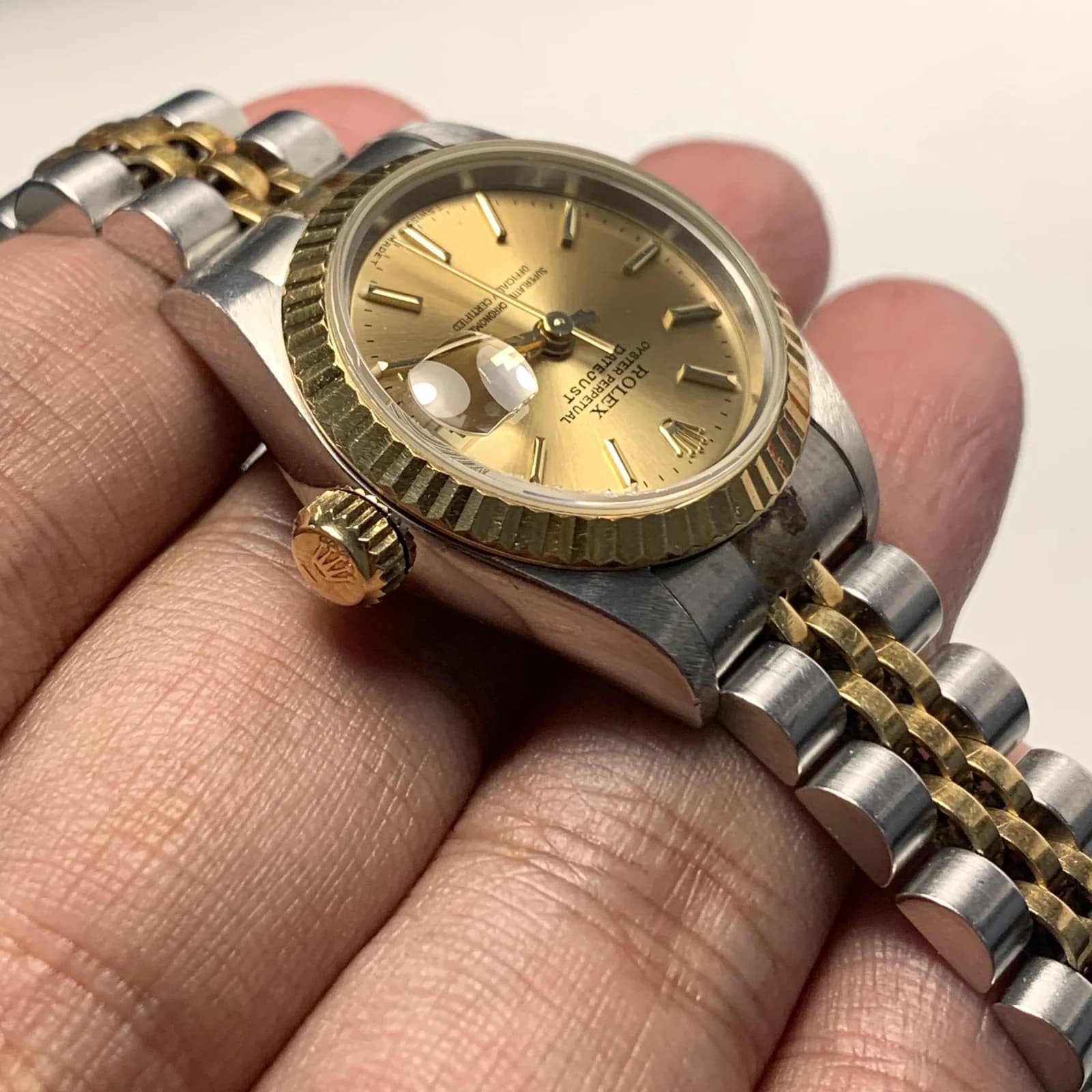 Thumb Lady-Datejust 26 Two Tone Yellow Gold / Jubilee / Champagne / Diamond