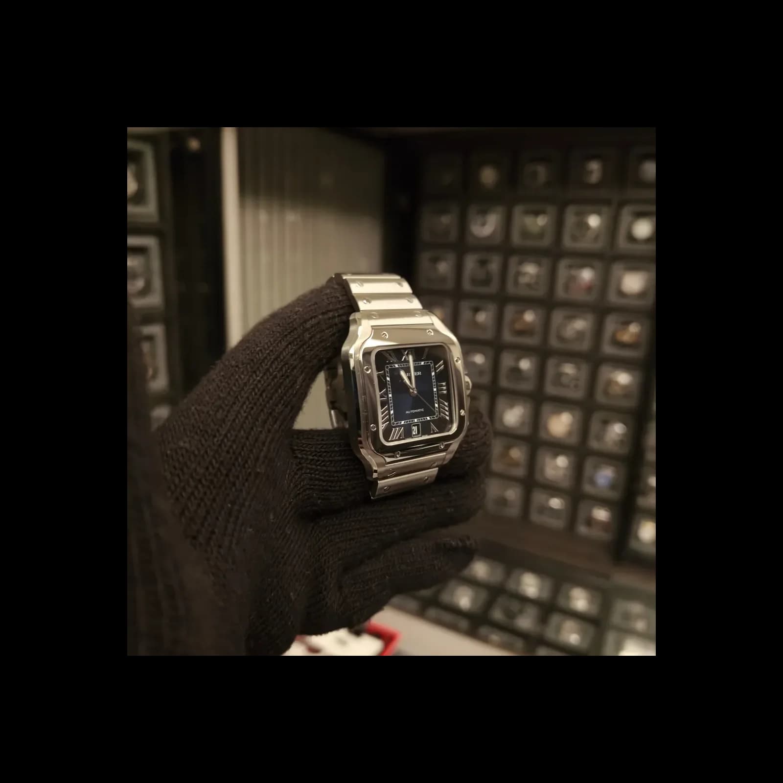 Thumb Santos de Cartier Blue Large