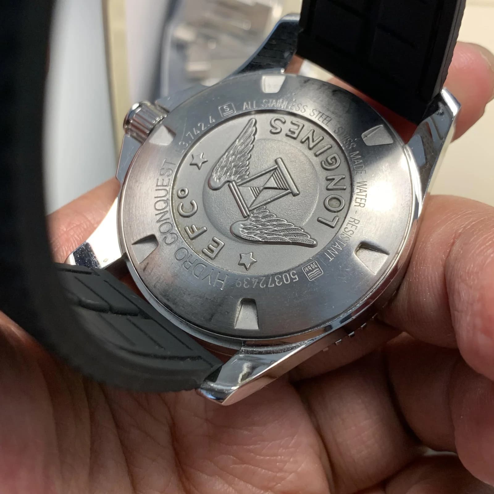 Thumb HydroConquest 41 Automatic Stainless Steel / Black / Bracelet