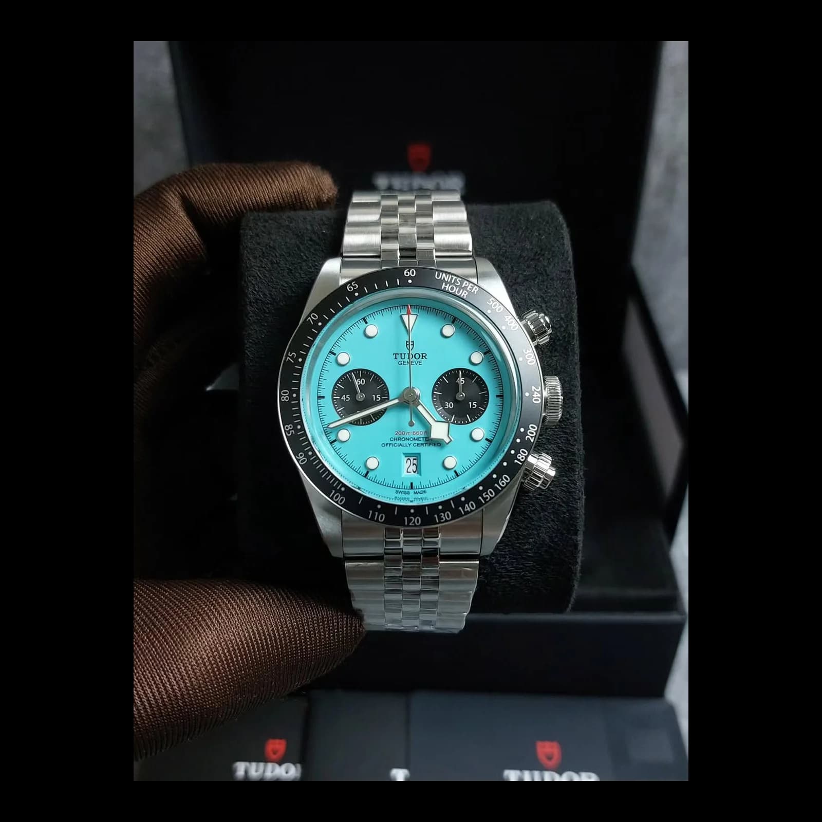 Thumb Heritage Black Bay Chronograph / Stainless Steel / Turquoise