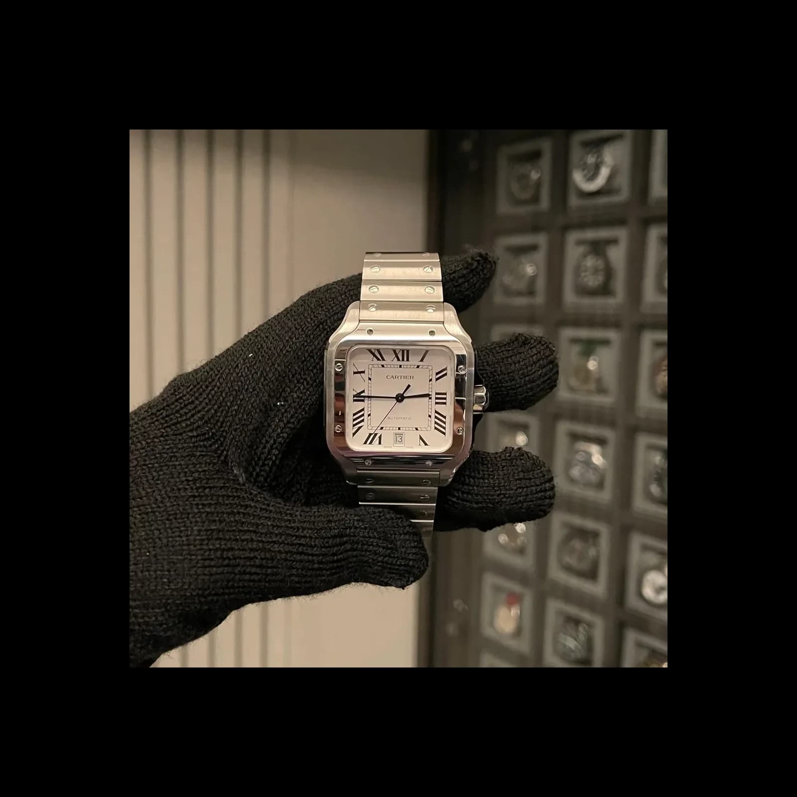 Thumb Santos White Dial Large