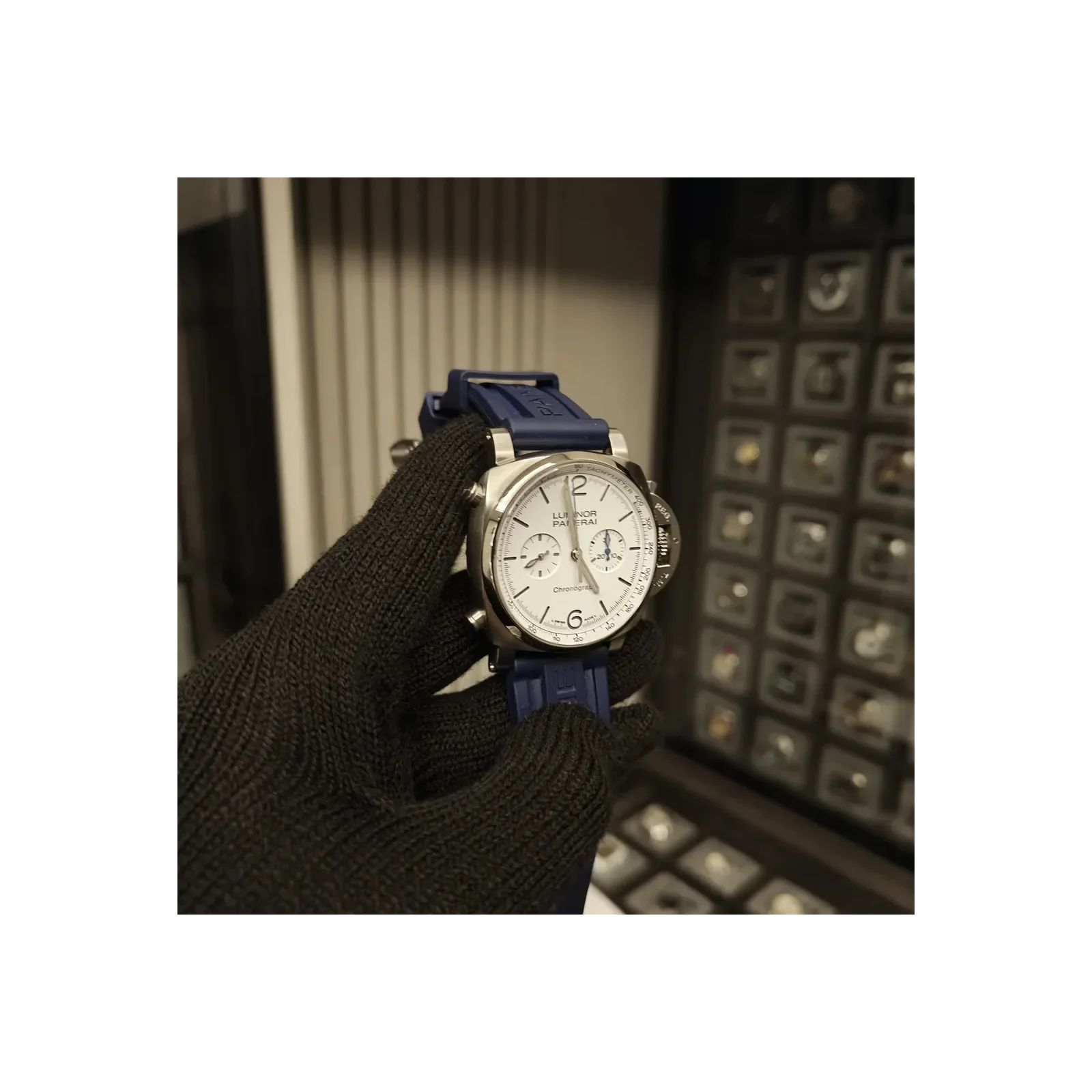Thumb Luminor 1950 Chrono 44 Stainless Steel / White
