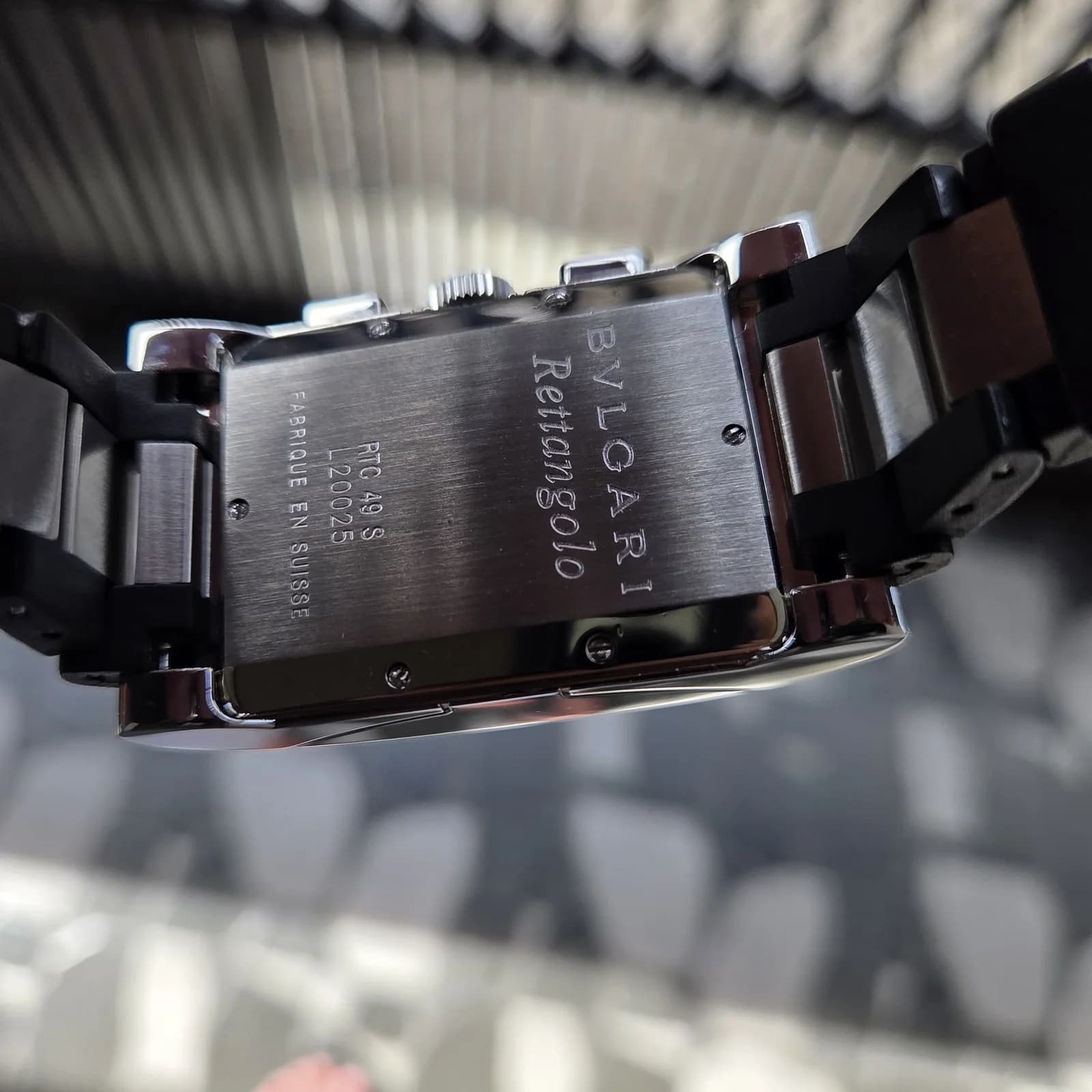 Thumb Rettangolo Chronograph Quartz / Stainless Steel / Black