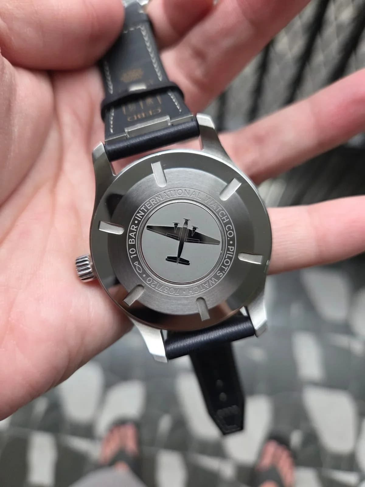 Thumb Pilot's Watch Mark XX Stainless Steel / Blue