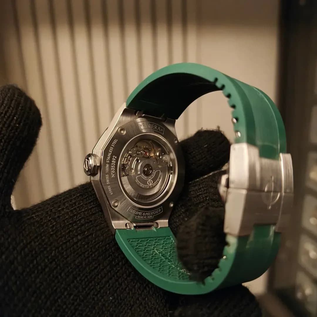 Thumb Riviera 42 Stainless Steel / Green / Rubber